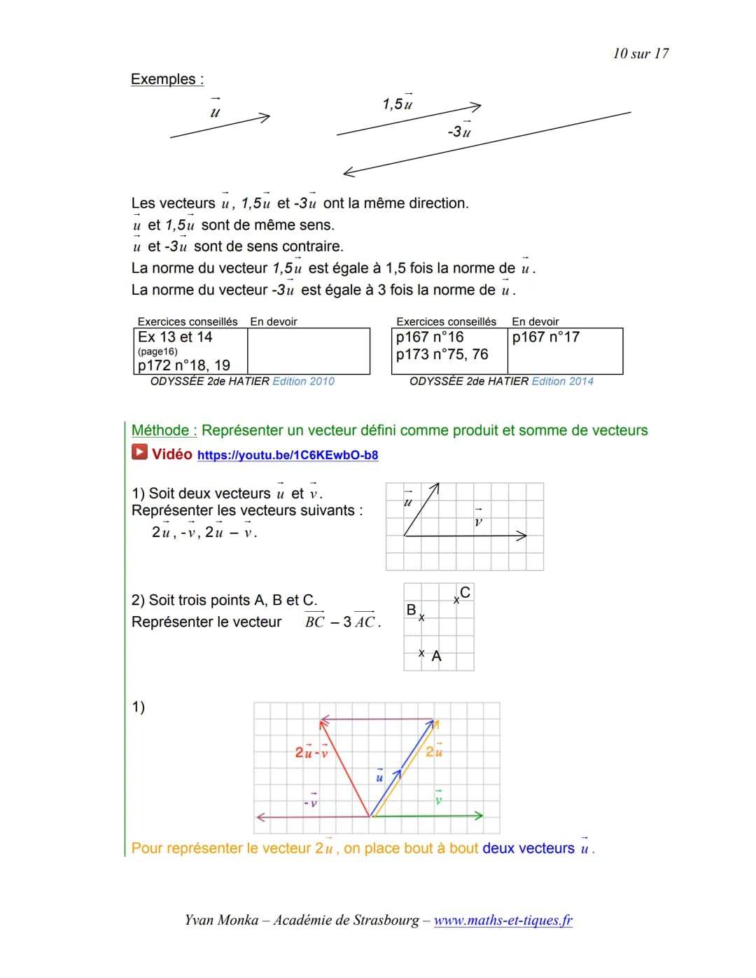 # TRANSLATION ET VECTEURS

1 sur 17

Activités de groupe: La Translation (Partie1):
http://www.maths-et-tiques.fr/telech/trans gr1.pdf

La T