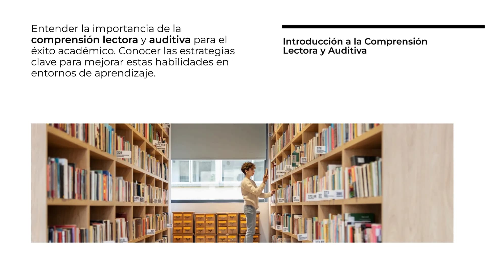 # Estrategias para Mejorar la
# Comprensión Lectora y
# Auditiva en Entornos
# Académicos Entender la importancia de la
comprensión lectora 