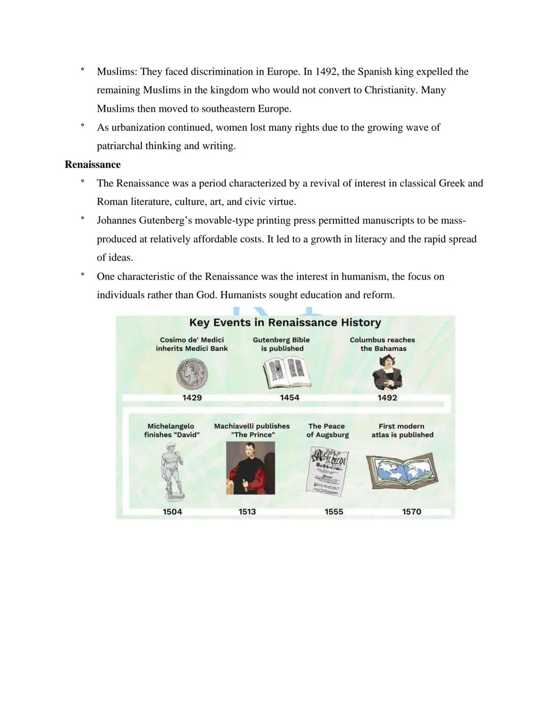 # AP World History Study Guide

## Unit 1: The Global Tapestry

(8%-10% of the AP test) (c. 1200 to c. 1450)

## TOPIC 1.1 Developments in E