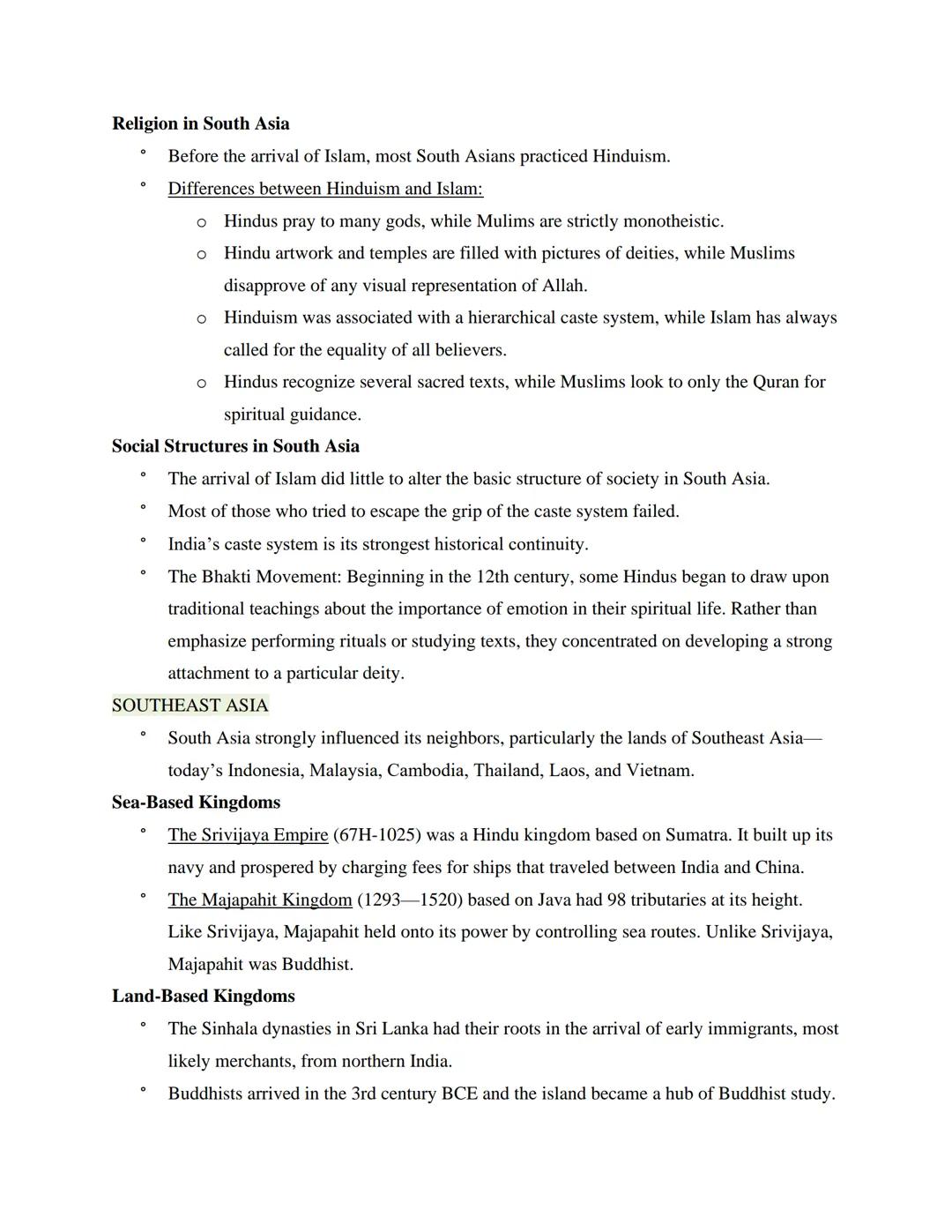 # AP World History Study Guide

## Unit 1: The Global Tapestry

(8%-10% of the AP test) (c. 1200 to c. 1450)

## TOPIC 1.1 Developments in E