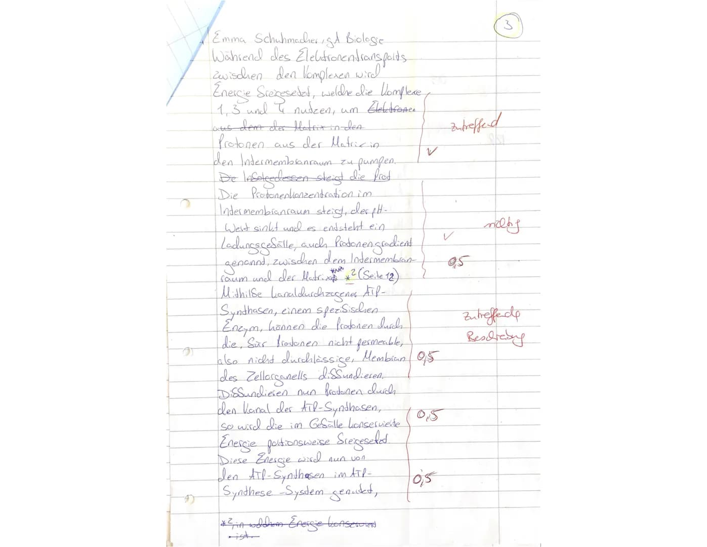 Biologieklausur Stoffwechselphysiologie
gA QP1
2stündig
03.12.21
Btm
NAME:
Emma Sclubmacher
1
Lesen Sie sich zuerst die Aufgaben in Ruhe dur