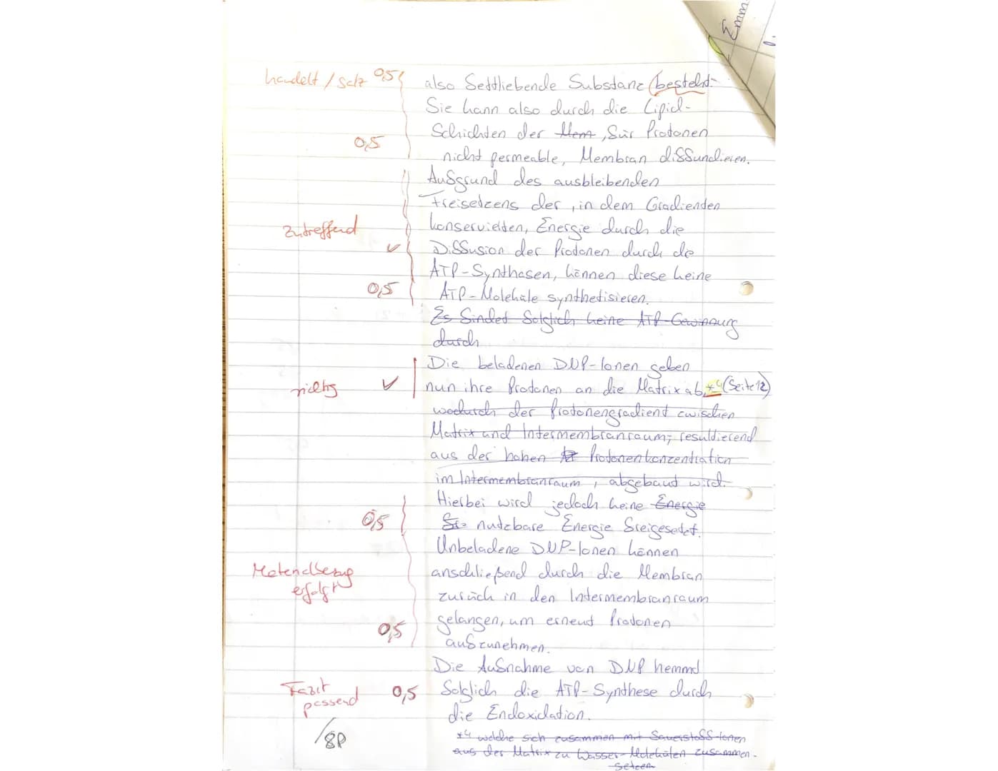 Biologieklausur Stoffwechselphysiologie
gA QP1
2stündig
03.12.21
Btm
NAME:
Emma Sclubmacher
1
Lesen Sie sich zuerst die Aufgaben in Ruhe dur