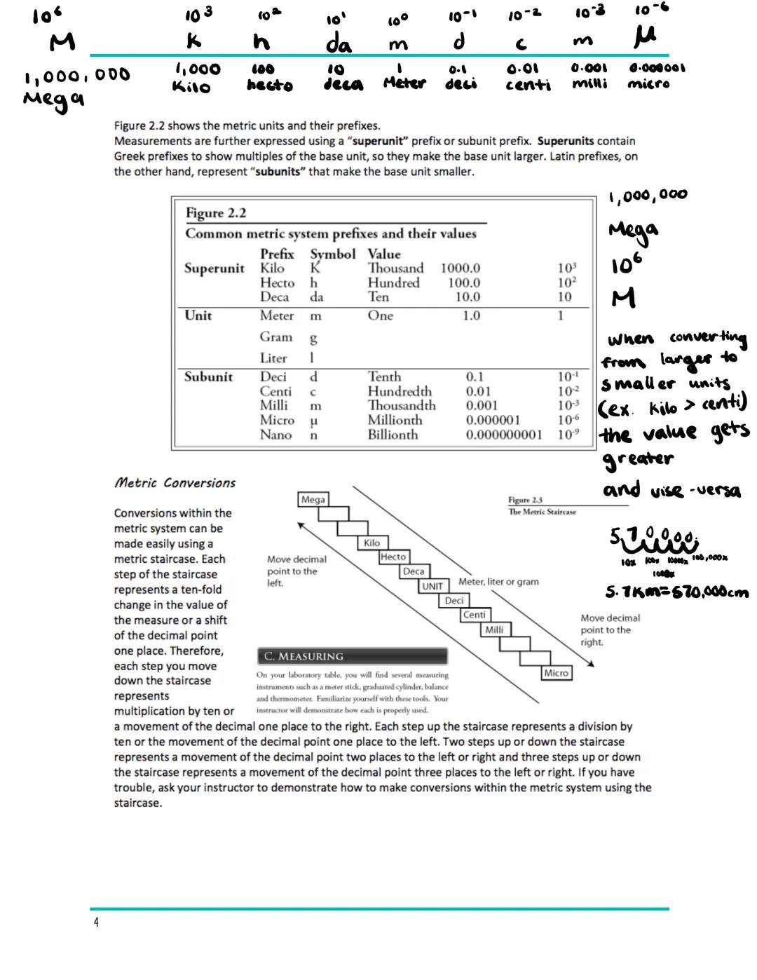 Biology Frosh

# Making Metric Measurements

995

# The Metric System

Introduction

In many biology investigations, precise measurements mu