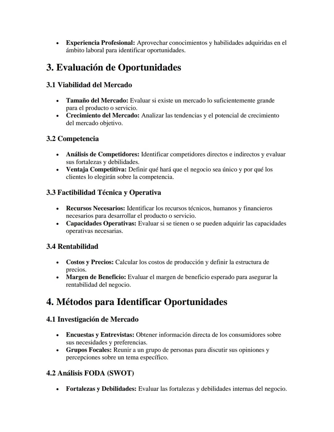 # Identificación de Oportunidades de
Negocio

APUNTES//

1. Concepto de Oportunidad de Negocio

- Definición: Una oportunidad de negocio es 