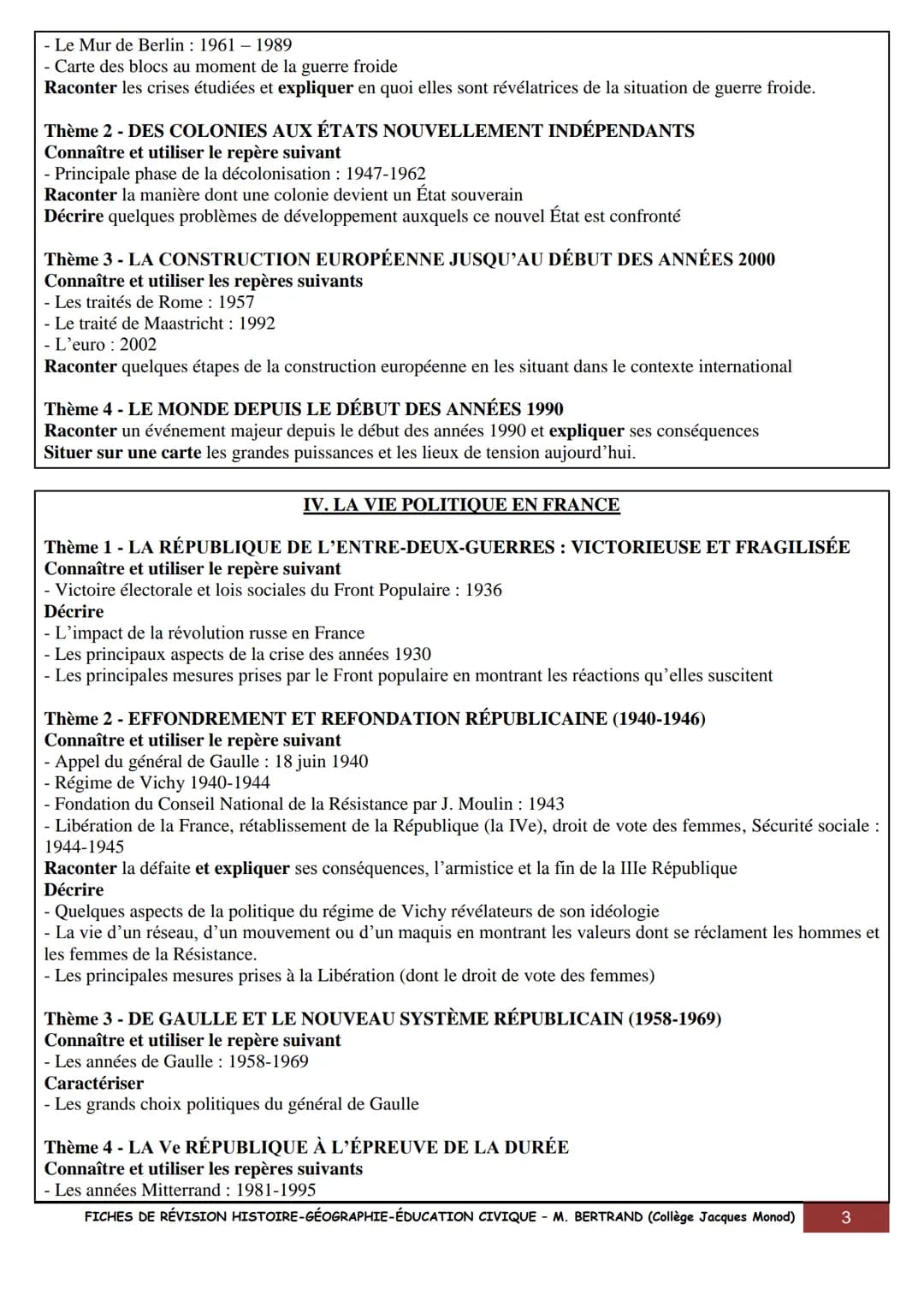 # FICHES POUR RÉVISER LE BREVET EN
HISTOIRE,
GÉOGRAPHIE
& ÉDUCATION CIVIQUE

UN SIÈCLE DE TRANSFORMATIONS (1910-2010)

*   1928 Fleming déco