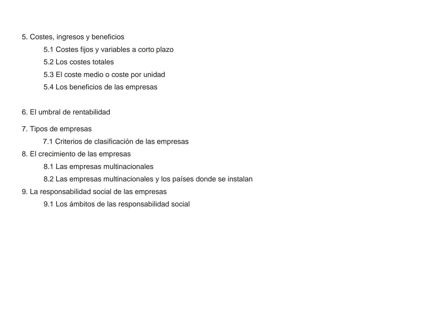 # TEMA 4. LA EMPRESA Y SUS FUNCIONES

Tema 4 - Producción y Empresa

1. La especialización y necesidad de coordinación

1.1. Consecuencias d