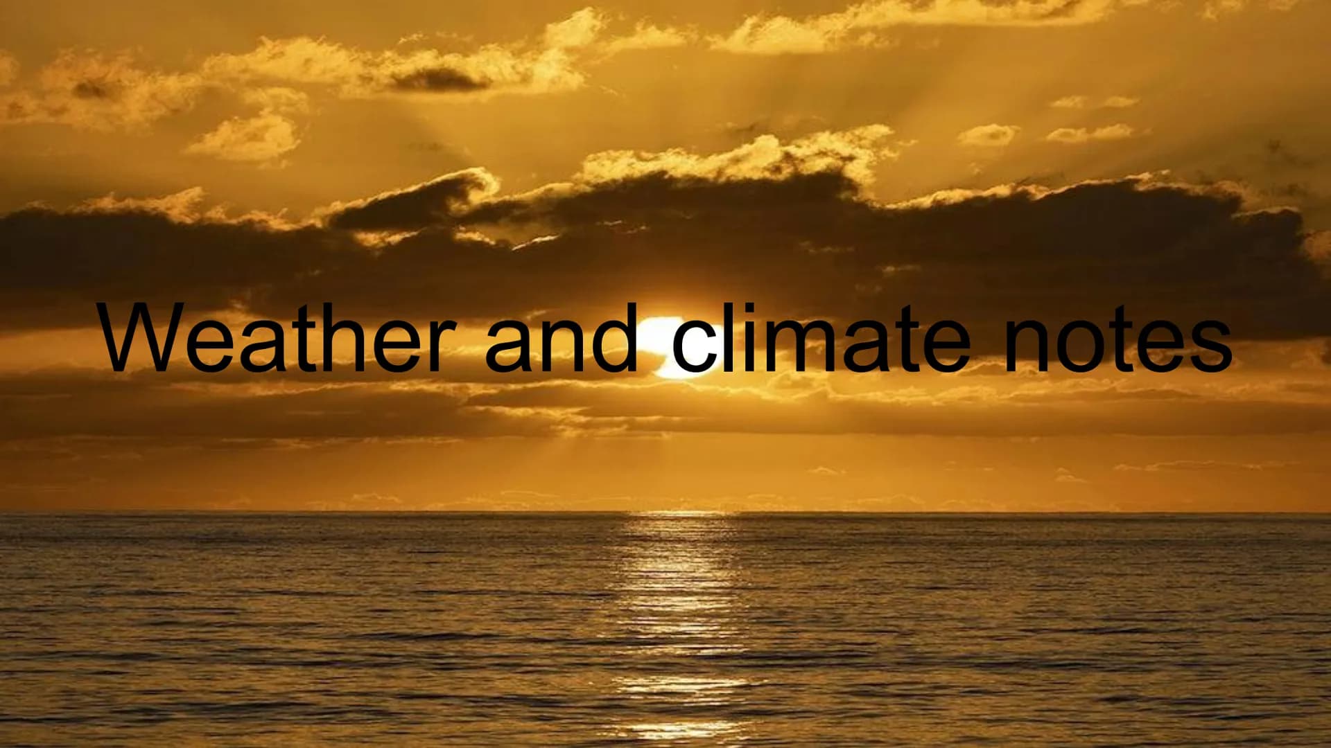# Weather and climate notes Sun heats earth unevenly. Difference in temp causes difference in pressure
Wind blows area of High pressure to A