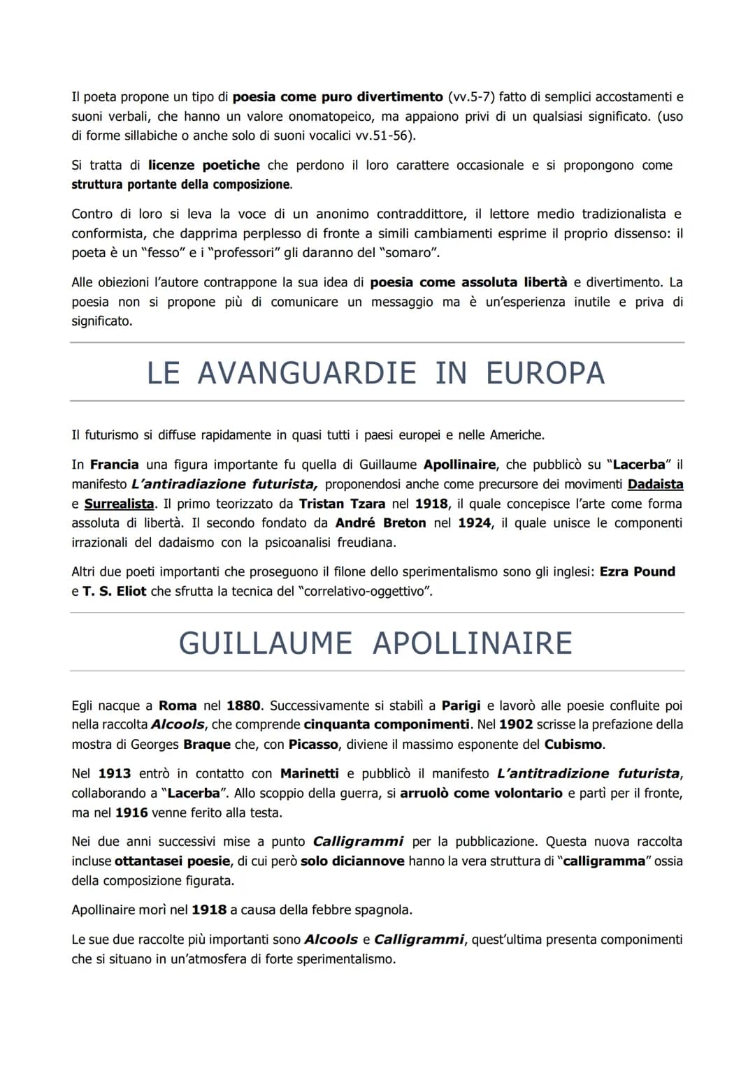 # LA STAGIONE DELLE AVANGUARDIE

Il termine "avanguardia" appartiene al vocabolario militare e indica la pattuglia di soldati che va in
avan