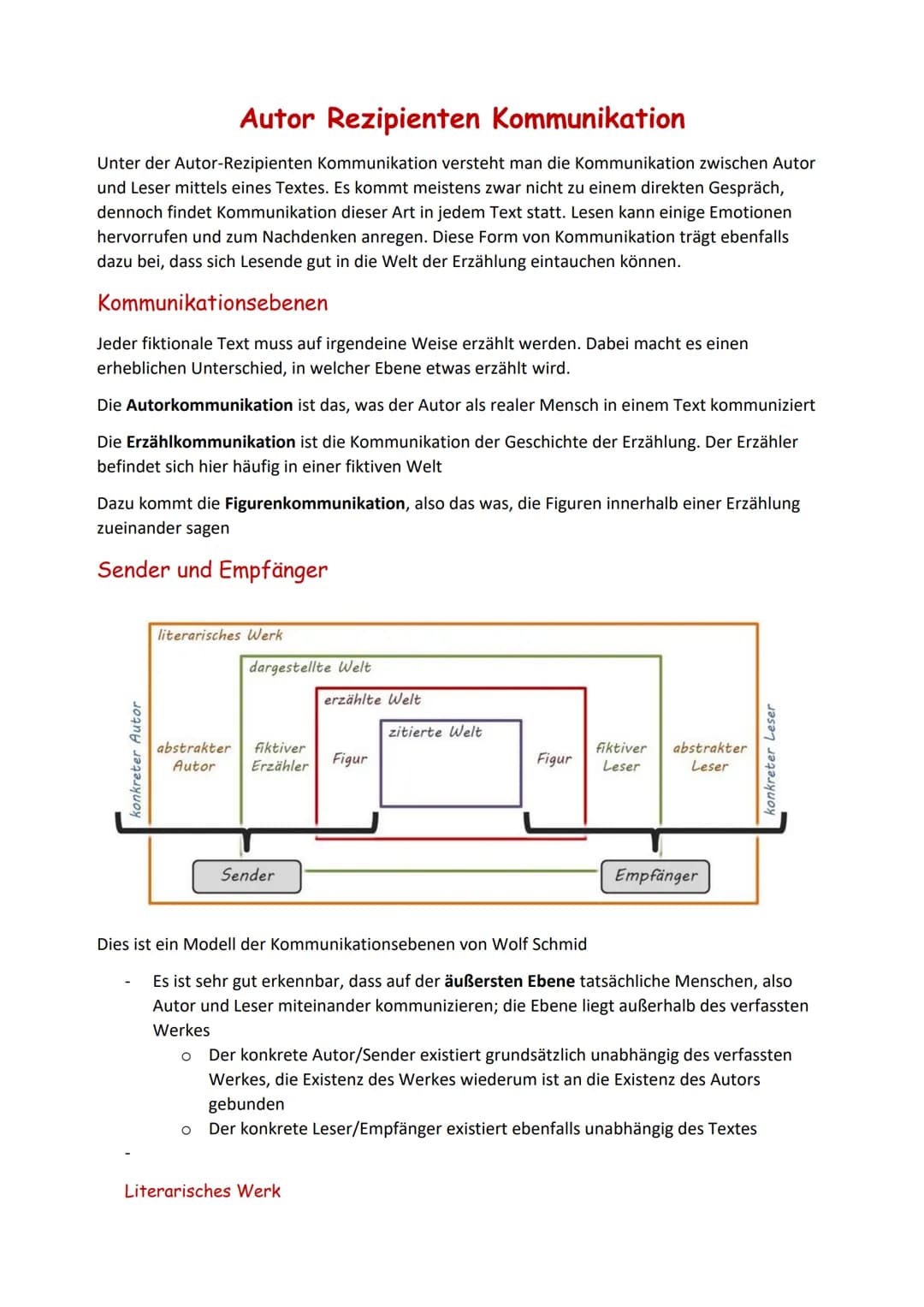 # Autor Rezipienten Kommunikation

Unter der Autor-Rezipienten Kommunikation versteht man die Kommunikation zwischen Autor
und Leser mittels