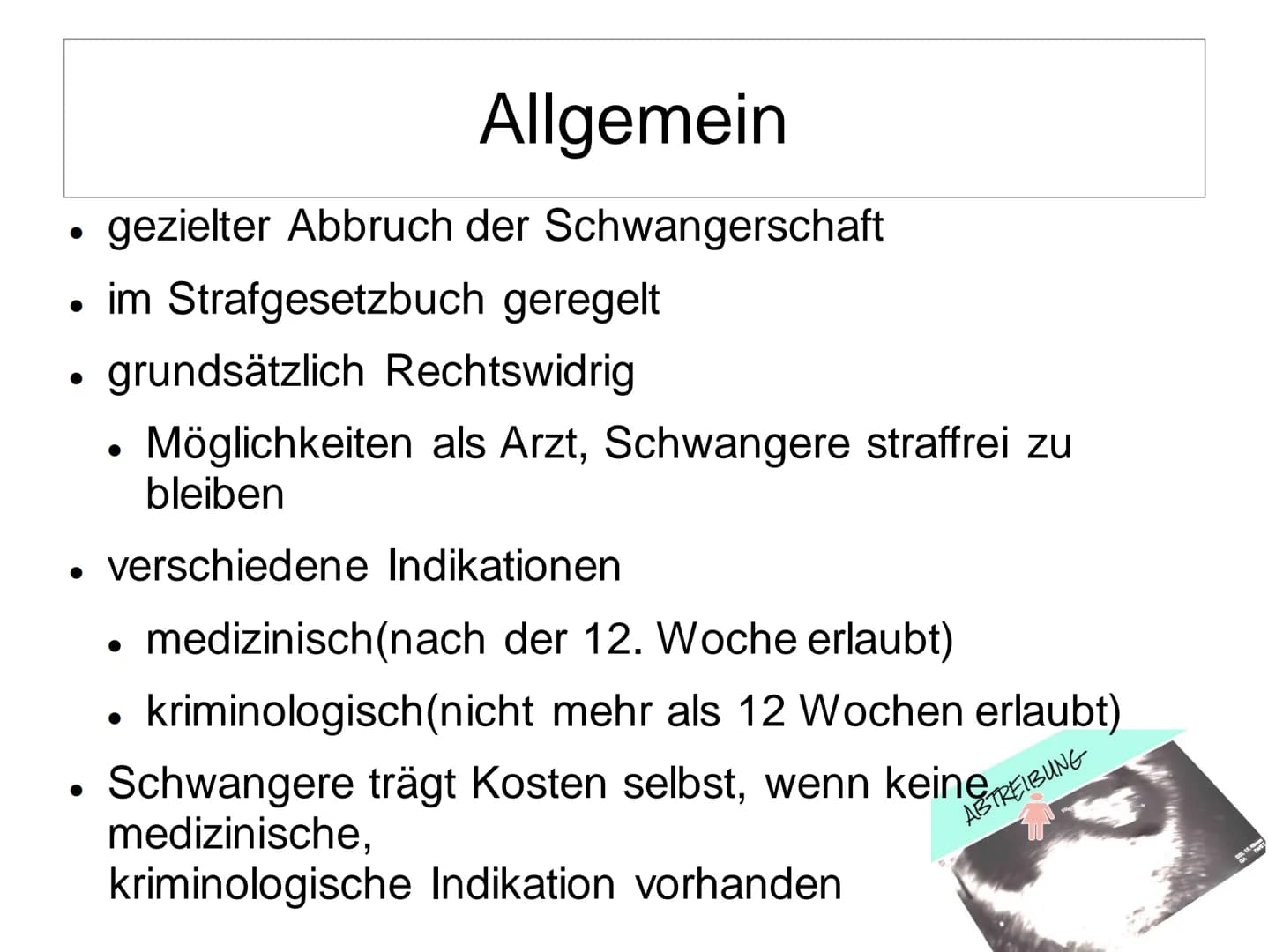 # Schwangerschaftsabbruch

GYNÄKOLOGEN

ZEITDRUCK

VERURTEILUNG

BERATUNGSPFLICHT # Schwangerschaftsabbruch

Gliederung:

*   Allgemein
*   