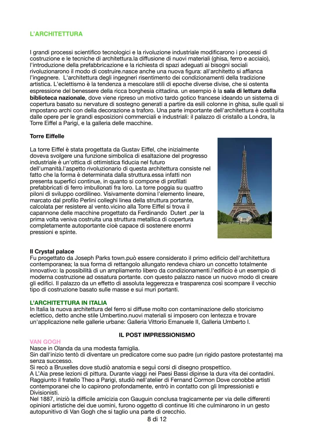 # L'IMPRESSIONISMO
L'impressionismo nasce in Francia, e fece della resa formale della percezione della vista della
proprio ricerca. Principa