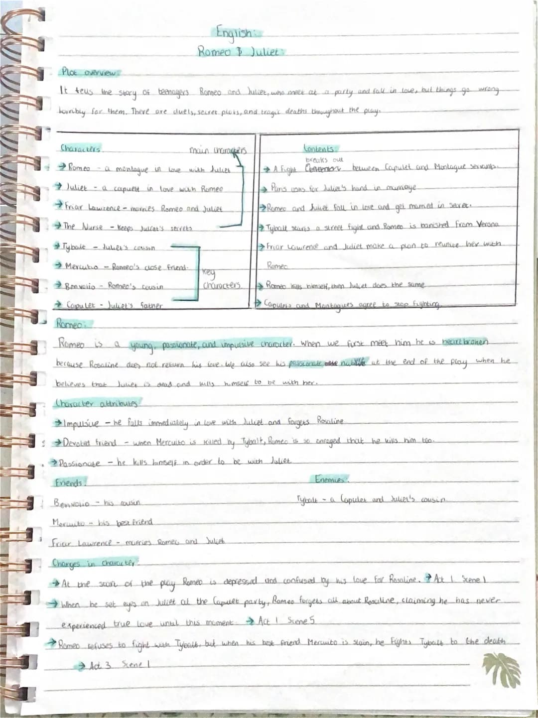 # key themes

Love

Fure

Duality Ler opposites)

Love

Romeo and Juliet is one of Shurespeure's most famous plays. The play deals with
a wi