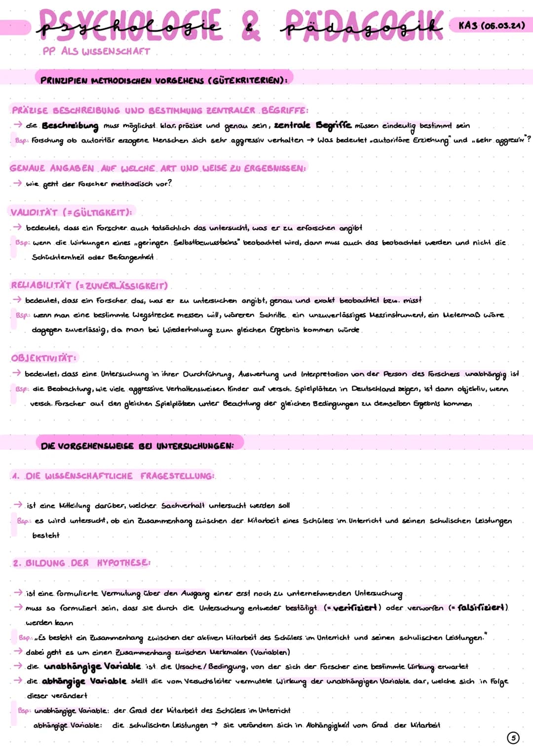 # psychologie & pädagogik KA3 (06.03.21)
PP. ALS WISSENSCHAFT

GEGENSTAND DER PSYCHOLOGIE:

Psychologie ist die Wissenschaft vom Verhalten u