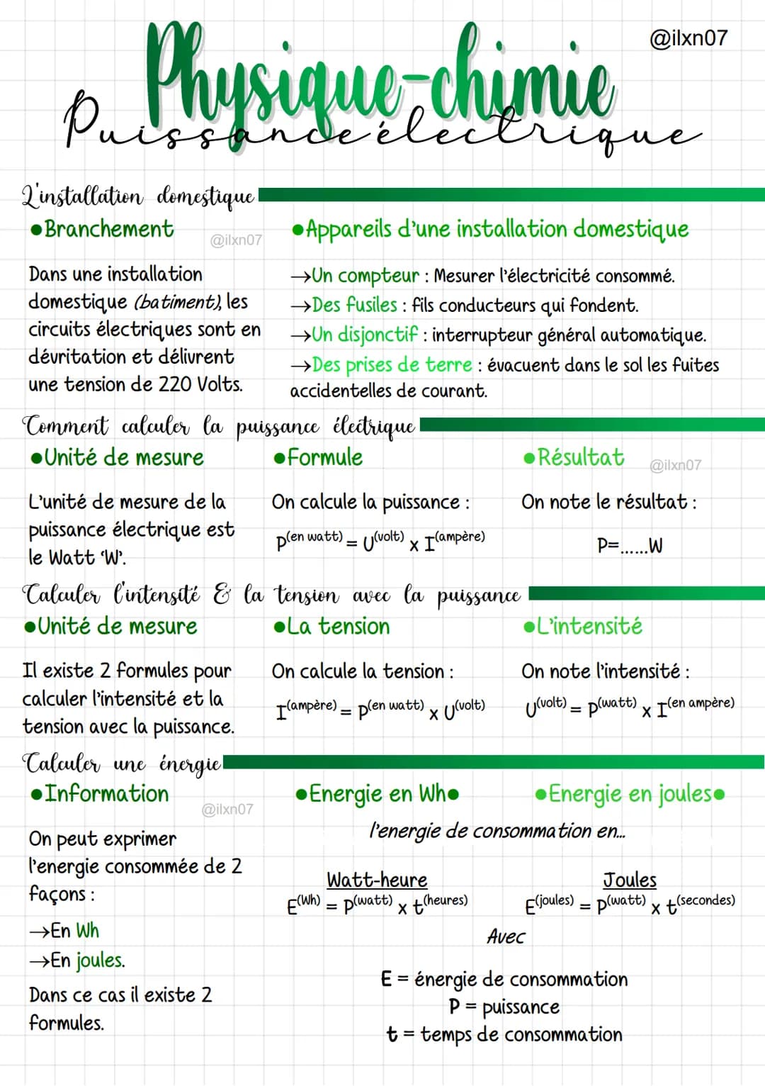 # Physique chimie

L'installation domestique!

•Branchement @ilxn07

Dans une installation
domestique (batiment), les
circuits électriques s