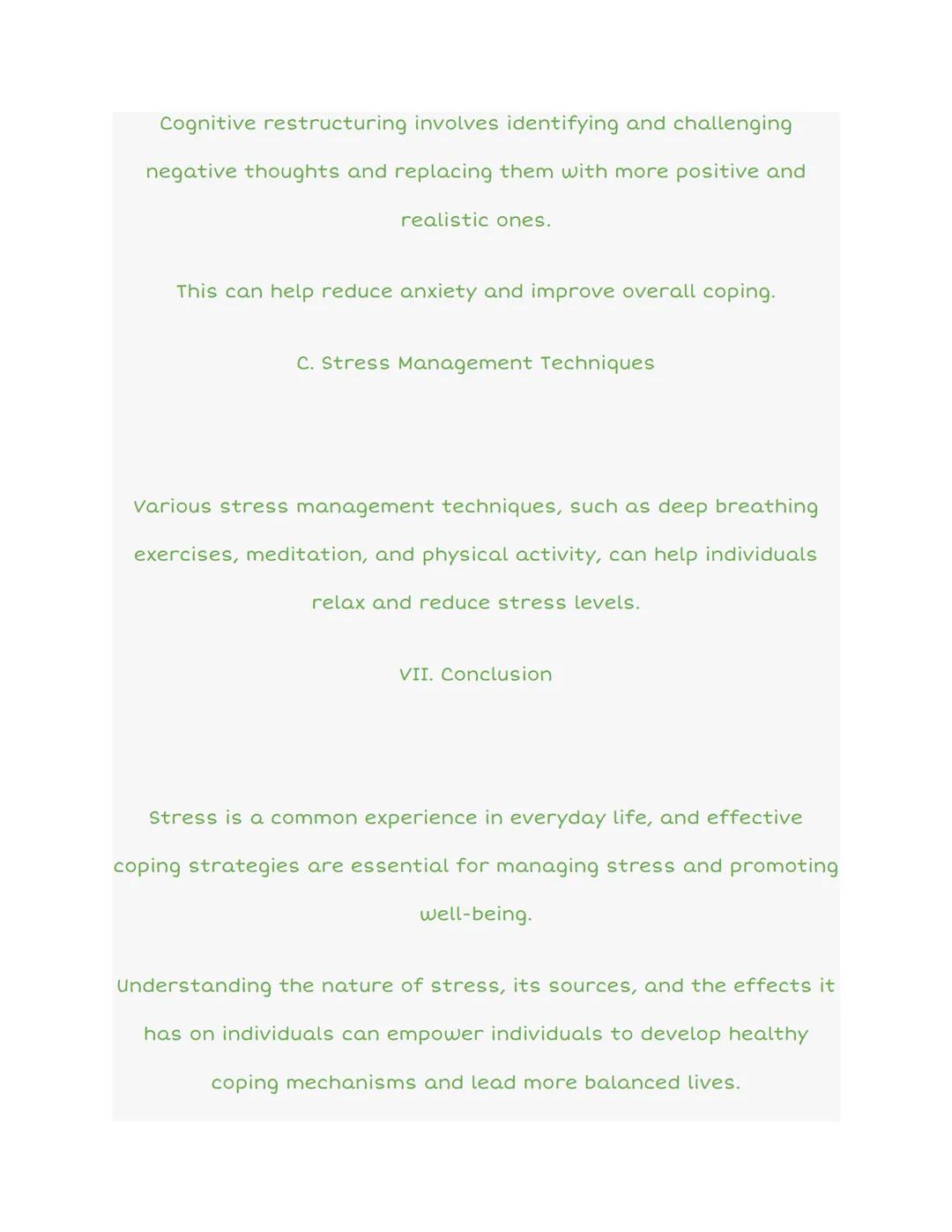 7.4 Stress and Coping

stress!

The Cycle of Causality, Perspective, and Release

Positive
Release

S
ntinued

Consequence

Emotion

Causali