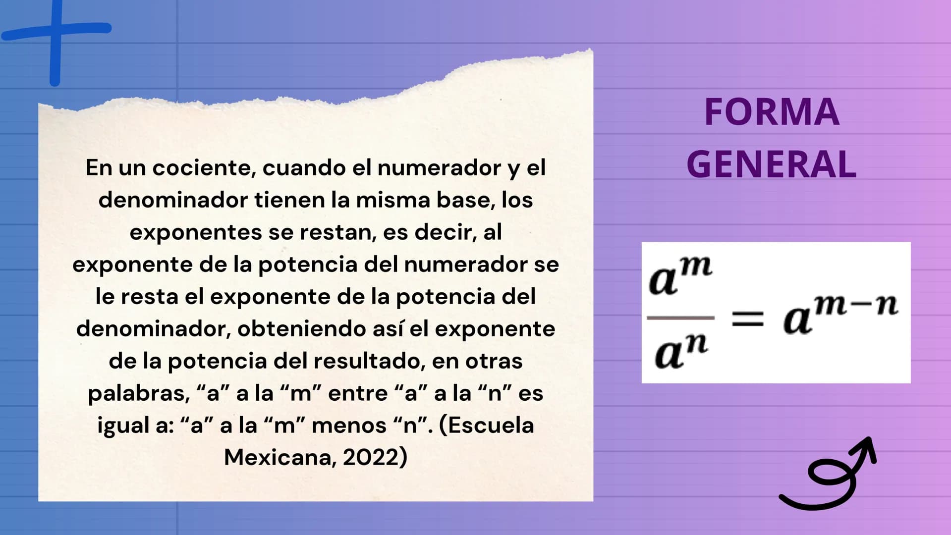 # PROPIEDADES

de los

EXPONENTES ÍNDICE >>

1 Producto de potencias

4 Potencia de un producto

2 Cociente de potencias

5 Potencia de un c