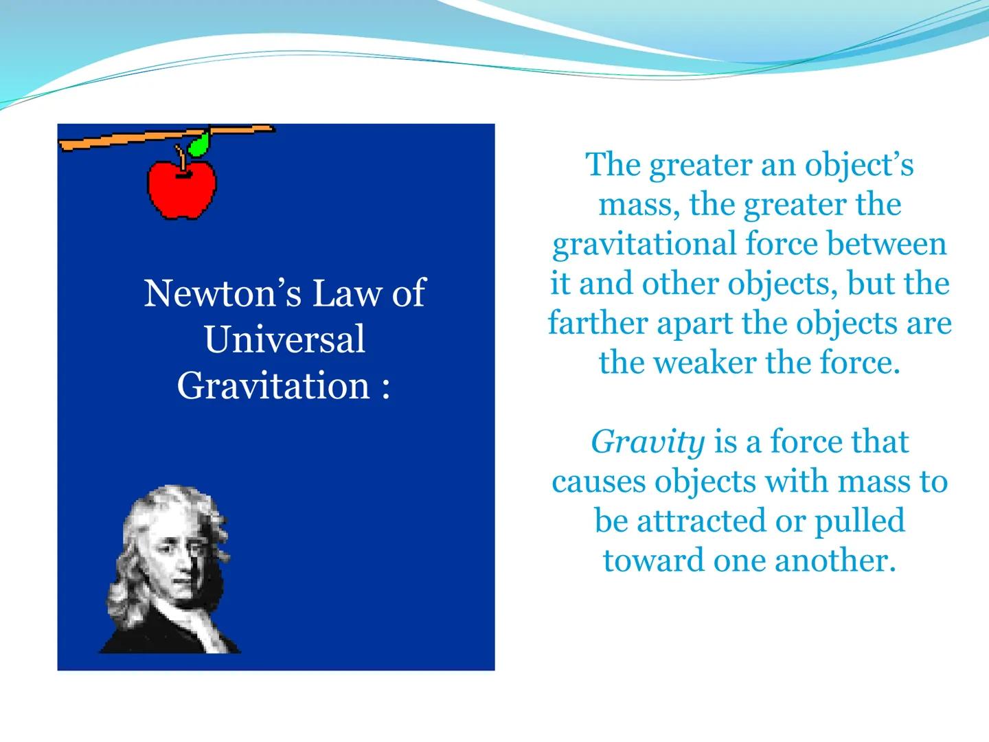 # Newton's Second Laws of Motion 2nd Law

The net force of an object is
equal to the product of its
mass and acceleration, or
F=ma. 2nd Law: