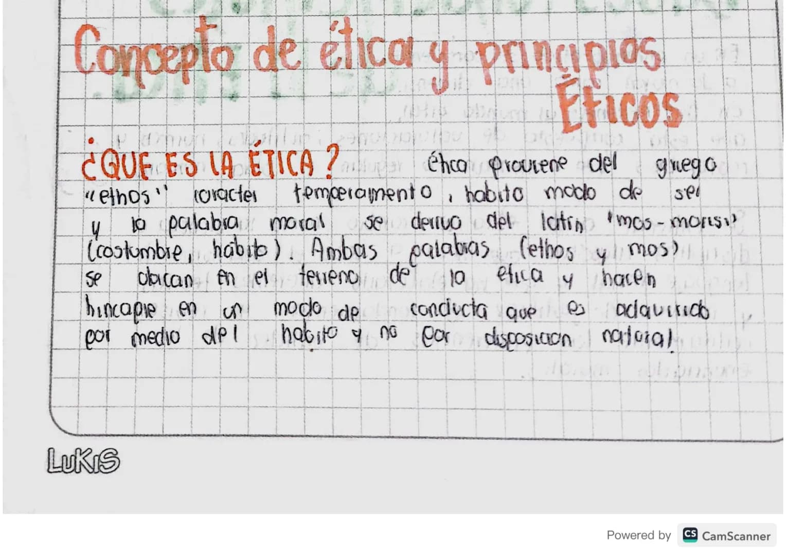 # Concepto de ética y principios

## ¿QUE ES LA ÉTICA?

Éticos

énca provsene del gnego

"ethos" caracter temperamento, habito modo de sel

