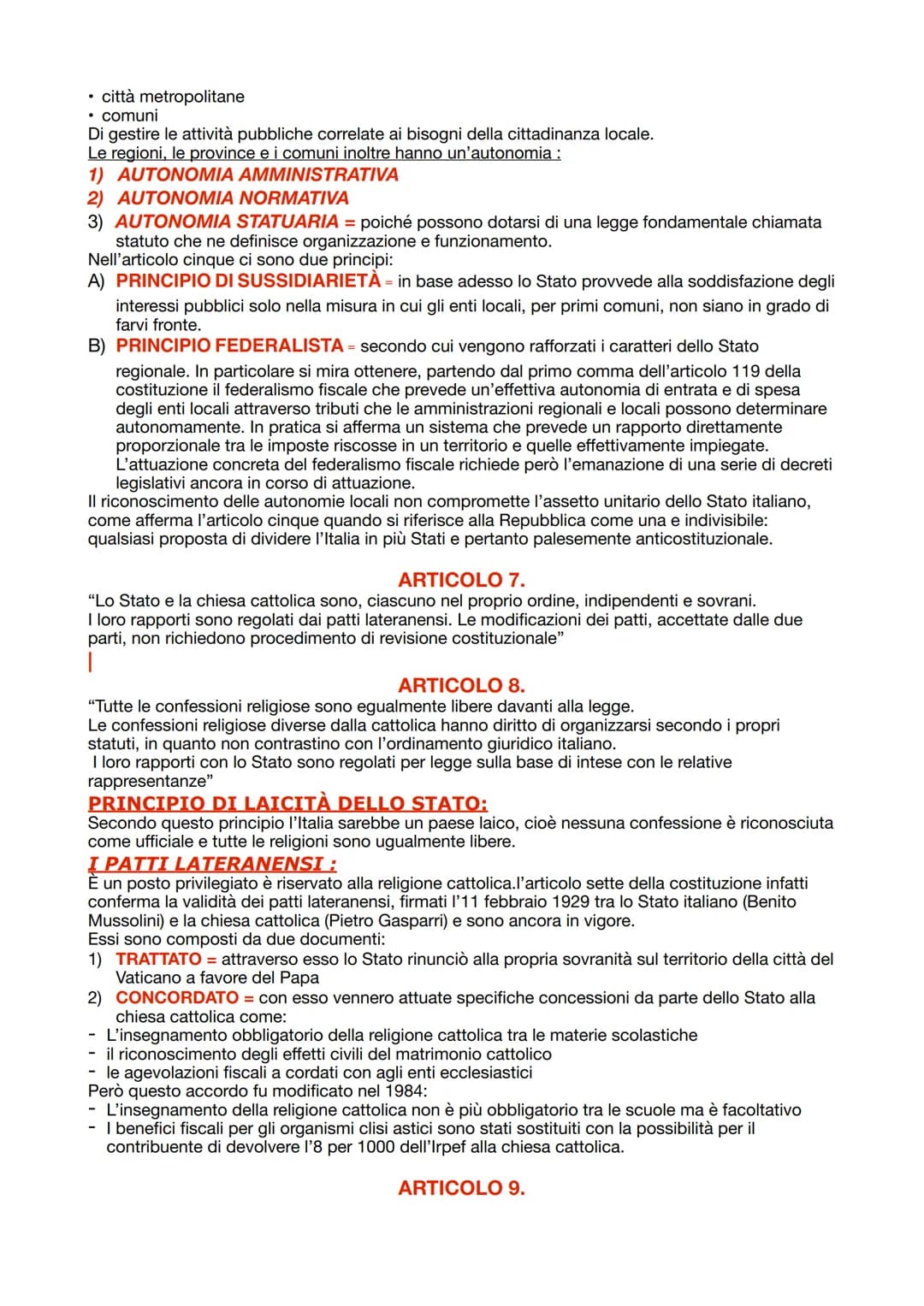 # DIRITTO

# LA COSTITUZIONE ITALIANA
La costituzione italiana è la legge fondamentale dello Stato. Essa fu pronta nell'arco di un anno e
me
