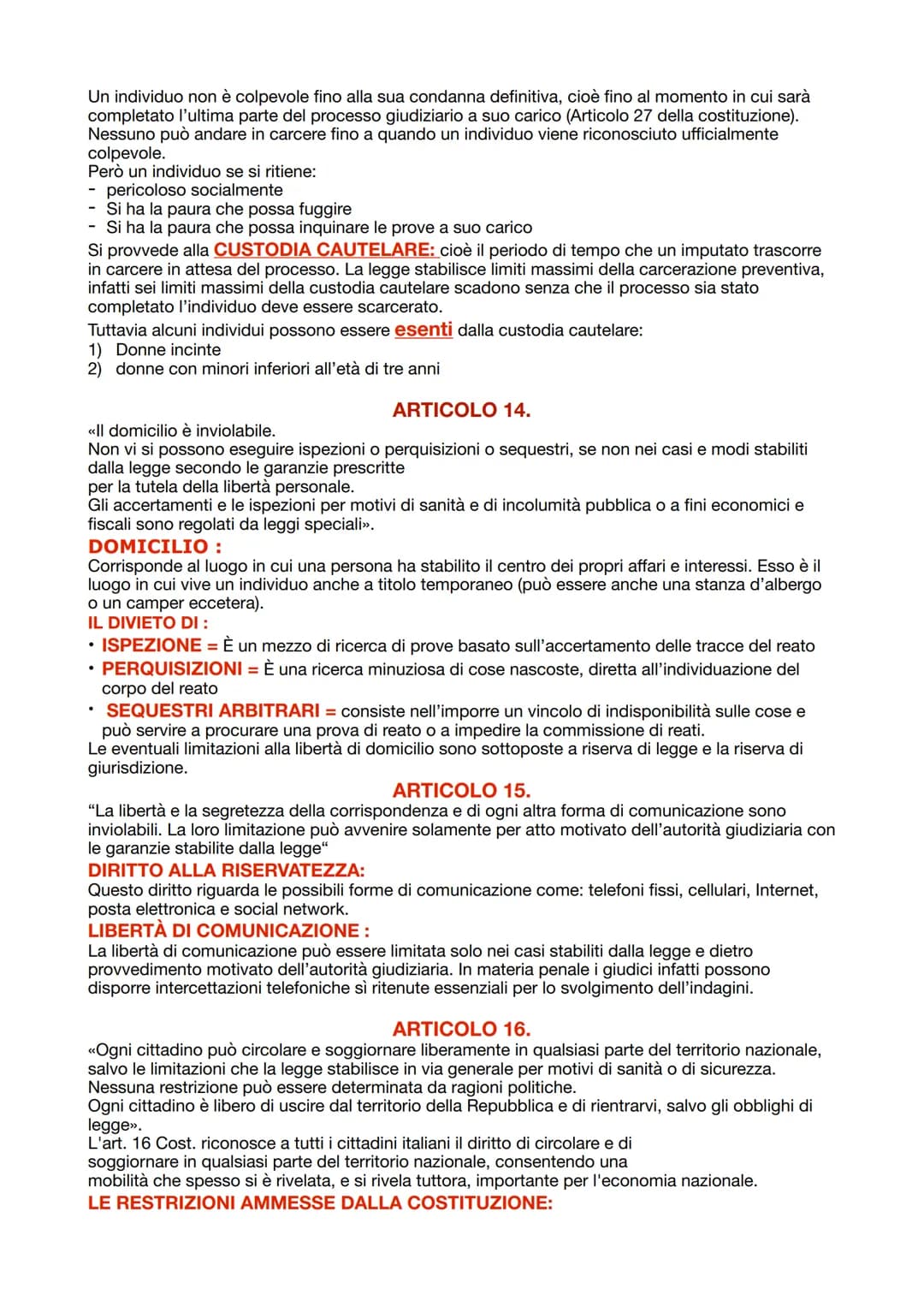 # DIRITTO

# LA COSTITUZIONE ITALIANA
La costituzione italiana è la legge fondamentale dello Stato. Essa fu pronta nell'arco di un anno e
me