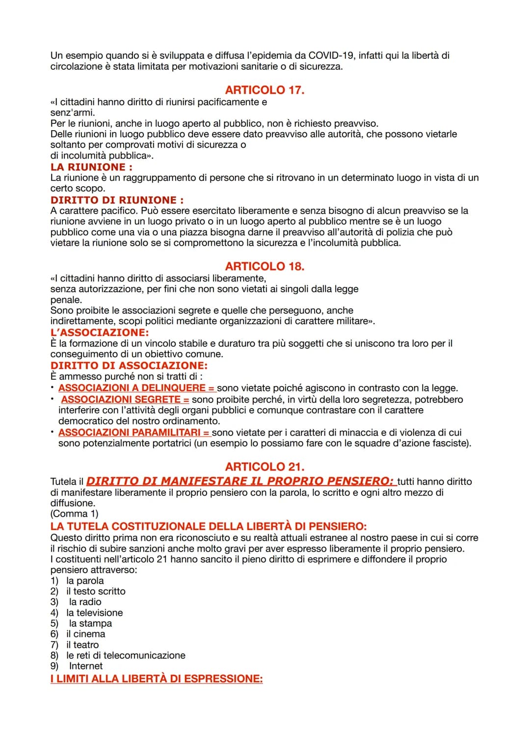 # DIRITTO

# LA COSTITUZIONE ITALIANA
La costituzione italiana è la legge fondamentale dello Stato. Essa fu pronta nell'arco di un anno e
me