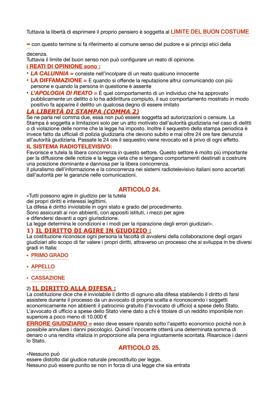 # DIRITTO

# LA COSTITUZIONE ITALIANA
La costituzione italiana è la legge fondamentale dello Stato. Essa fu pronta nell'arco di un anno e
me
