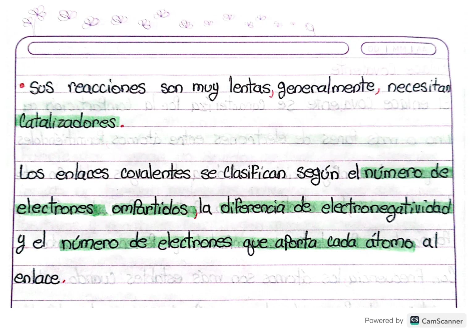 # Enlace Covalente

- El enlace covalente se caracteríza Por la Compartición de
uno o más Pares de electrones entre átomos, Permitiéndoles
■