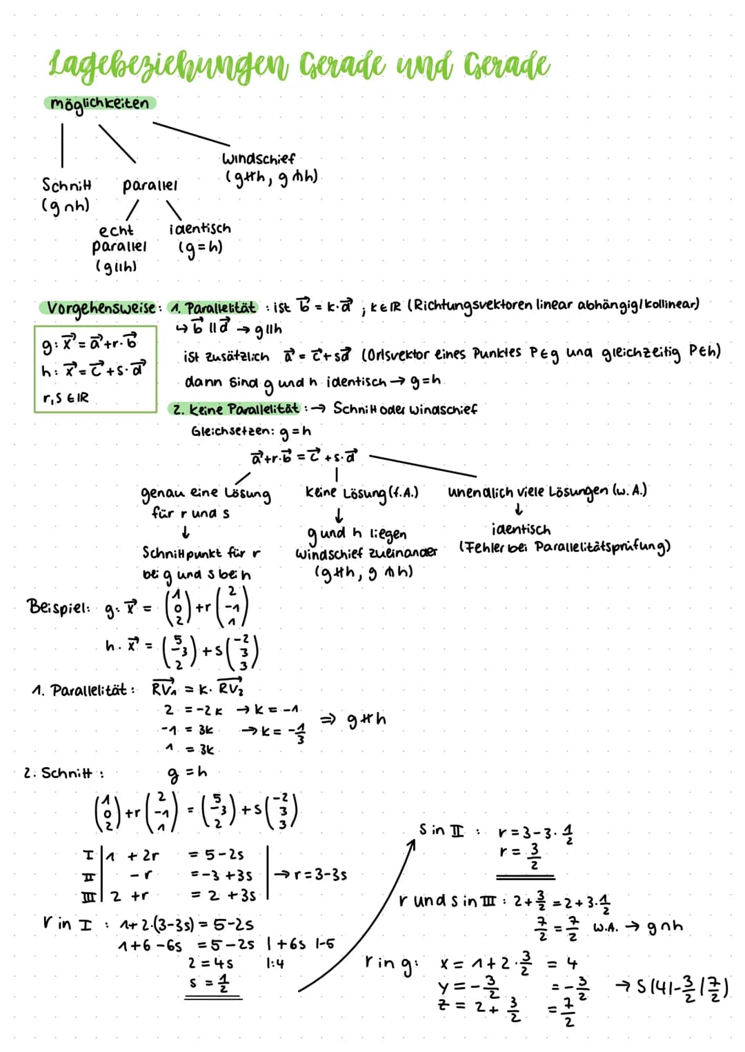 # Analytische Geometrie

Vektoren

Definition

Ein vektor ist eine menge von Pfeilen in der Ebene/ im Raum, die alle:

- gleich lang

- glei