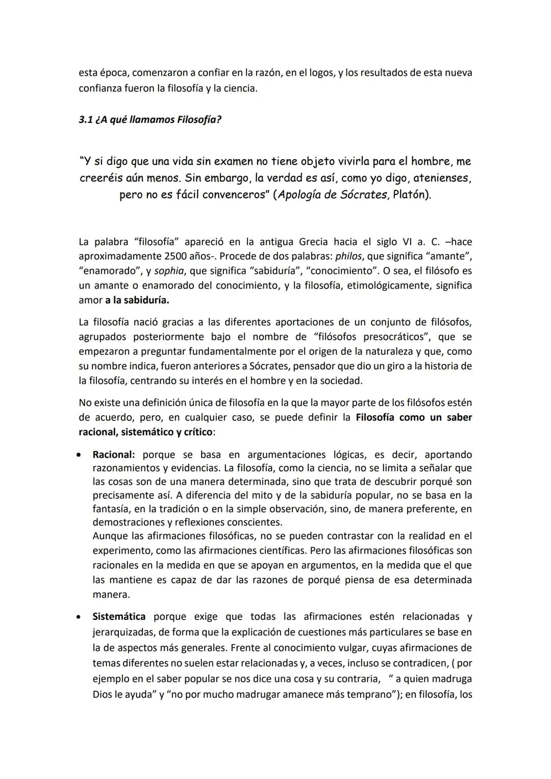 # TEMA 1: NACIMIENTO, HISTORIA, SENTIDO Y NECESIDAD DE LA FILOSOFÍA

1. INTRODUCCIÓN

El ser humano desde que existe, vive en un mundo ya da