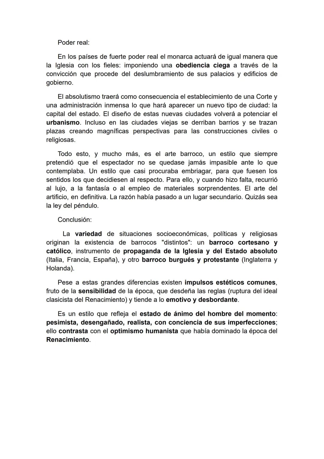 BARROCO # CONTEXTO HISTÓRICO

El término "barroco" fue usado con un sentido despectivo, para subrayar
el exceso de énfasis y abundancia de o