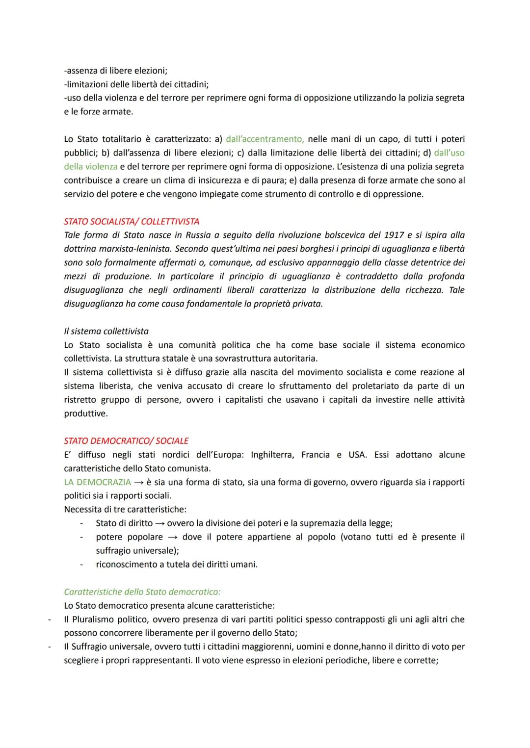 # FILE DI DIRITTO 5°ANNO

# PRIMO ARGOMENTO LO STATO

Lo Stato

Cos'è uno Stato? Lo Stato è un ente giuridico-amministrativo dotato di potes