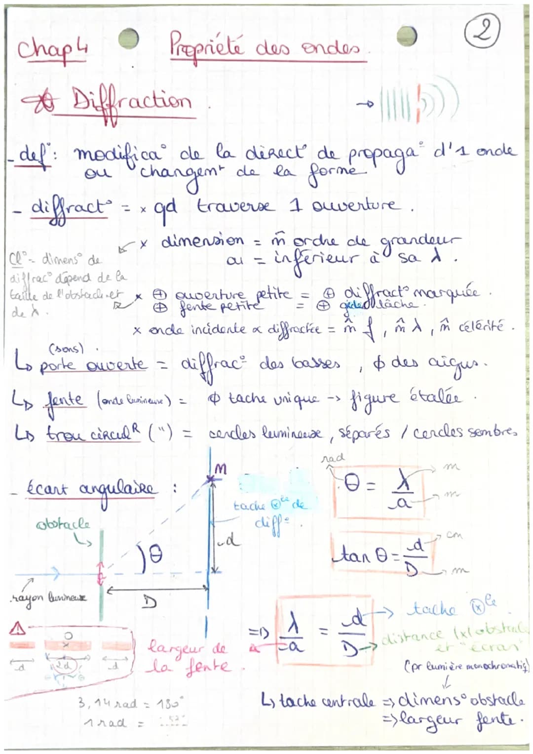 Chap 2/3

Les ondes

*Ondes mécaniques .

- ende méca = propaga d' I perturba ds 1 milieu,
Hes direct,
transport de matière, réfléchies, réf
