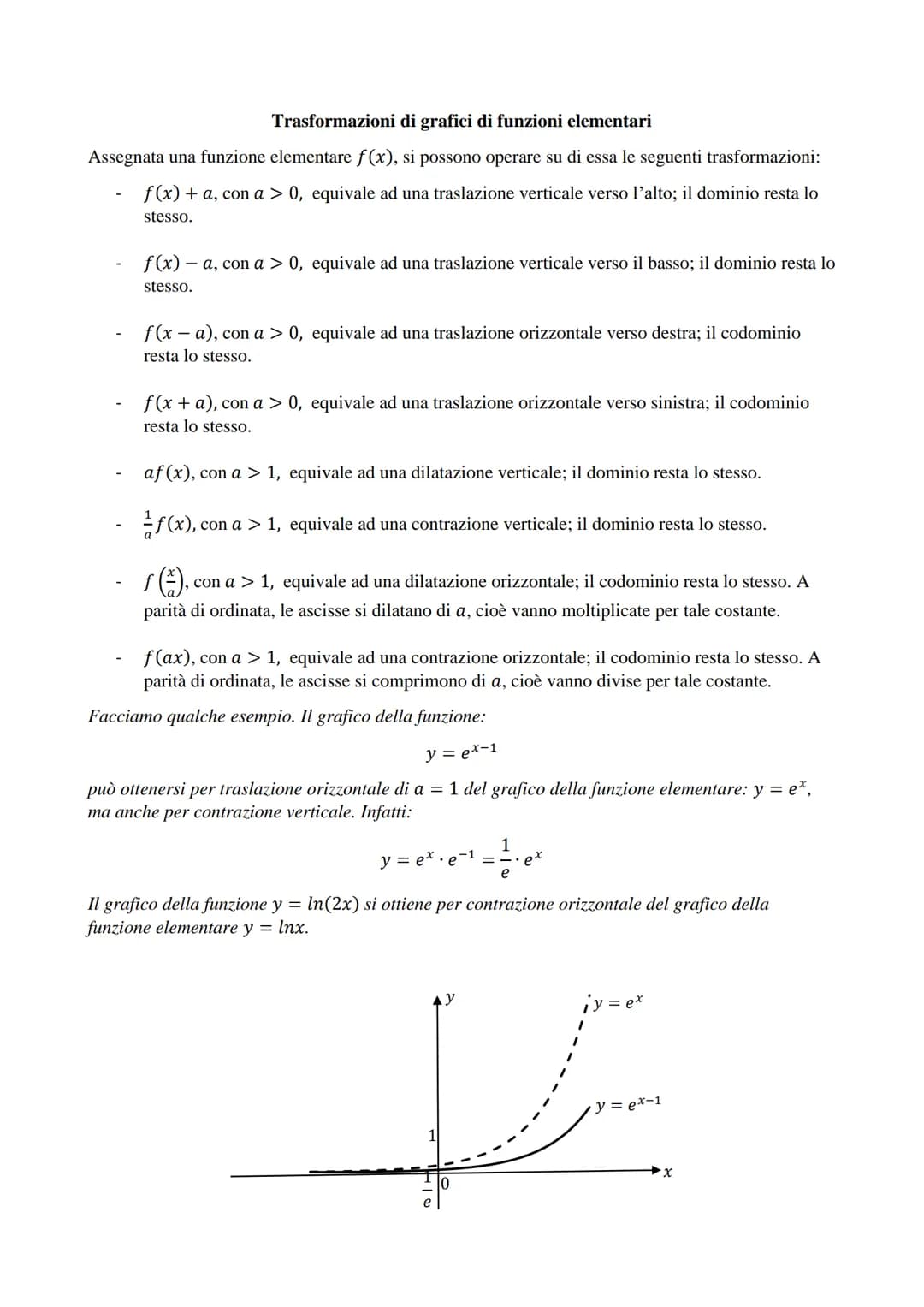 FUNZIONI ELEMENTARI

Funzione lineare
$y = ax + b$

Dominio: D = R

Codominio: f(D) = R

Funzione valore assoluto
$y = |x|$

Dominio: D = R

