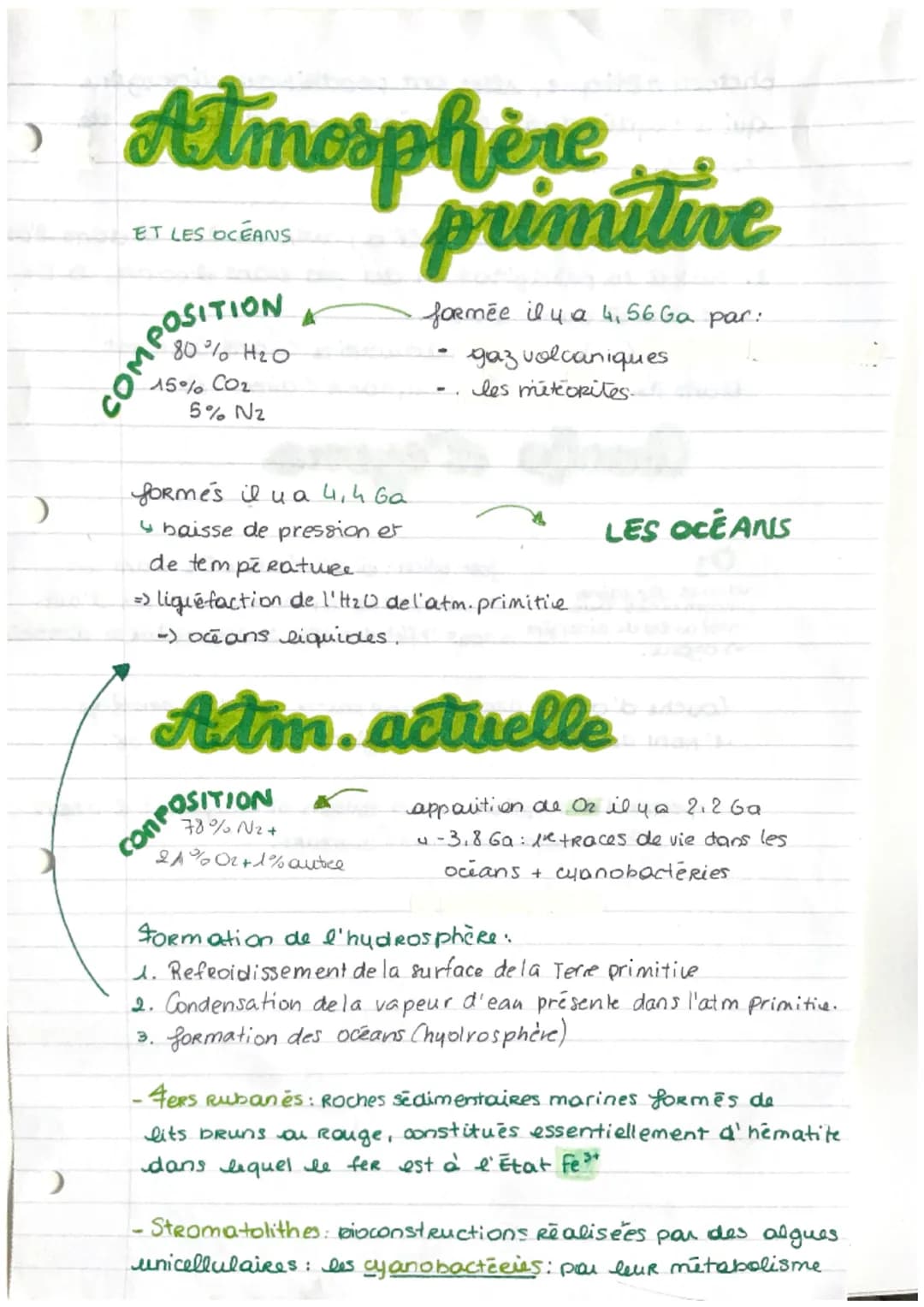 ) 
)
)
# Atmosphère
ET LES OCÉANS

*   formée il y a 4,56 Ga par:
    *   gaz volcaniques
    *   les météorites.

## primitive

COMPOSITION
