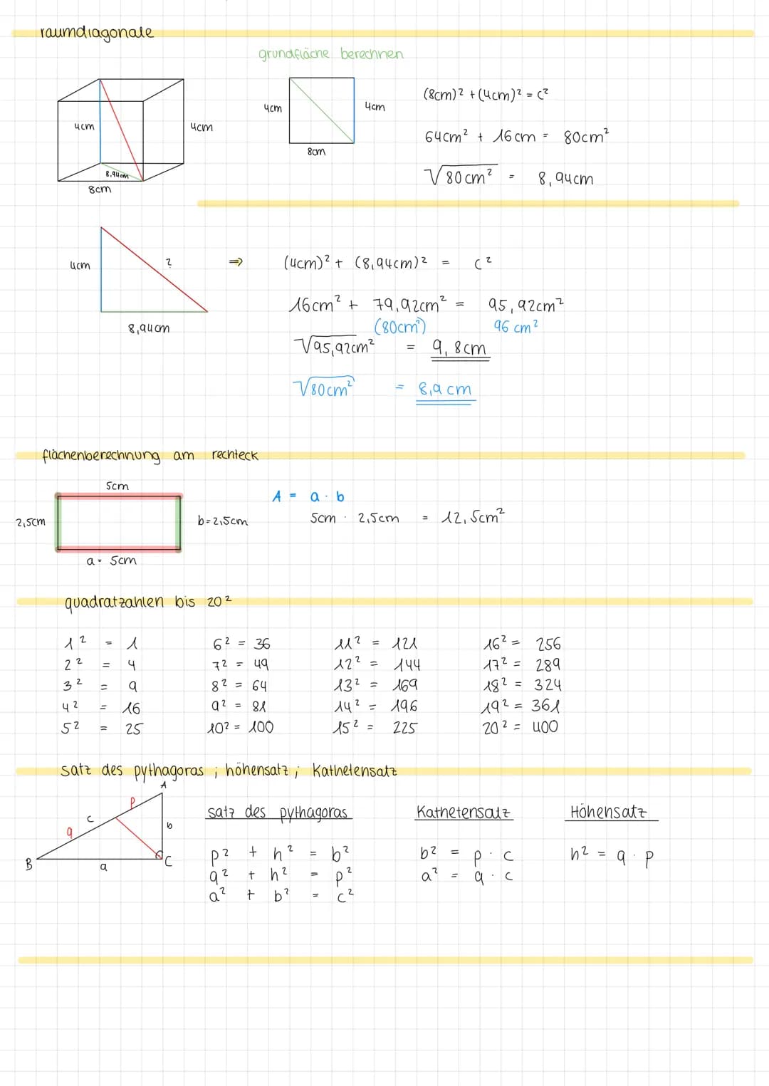 # satz des pythagoras

Kathete

A

b

C

Hypotenuse

# beispiel

S

t

# dreieck im dreieck

*nicht rechtwinklig*

5,7cm

h

a

Kathete

C

