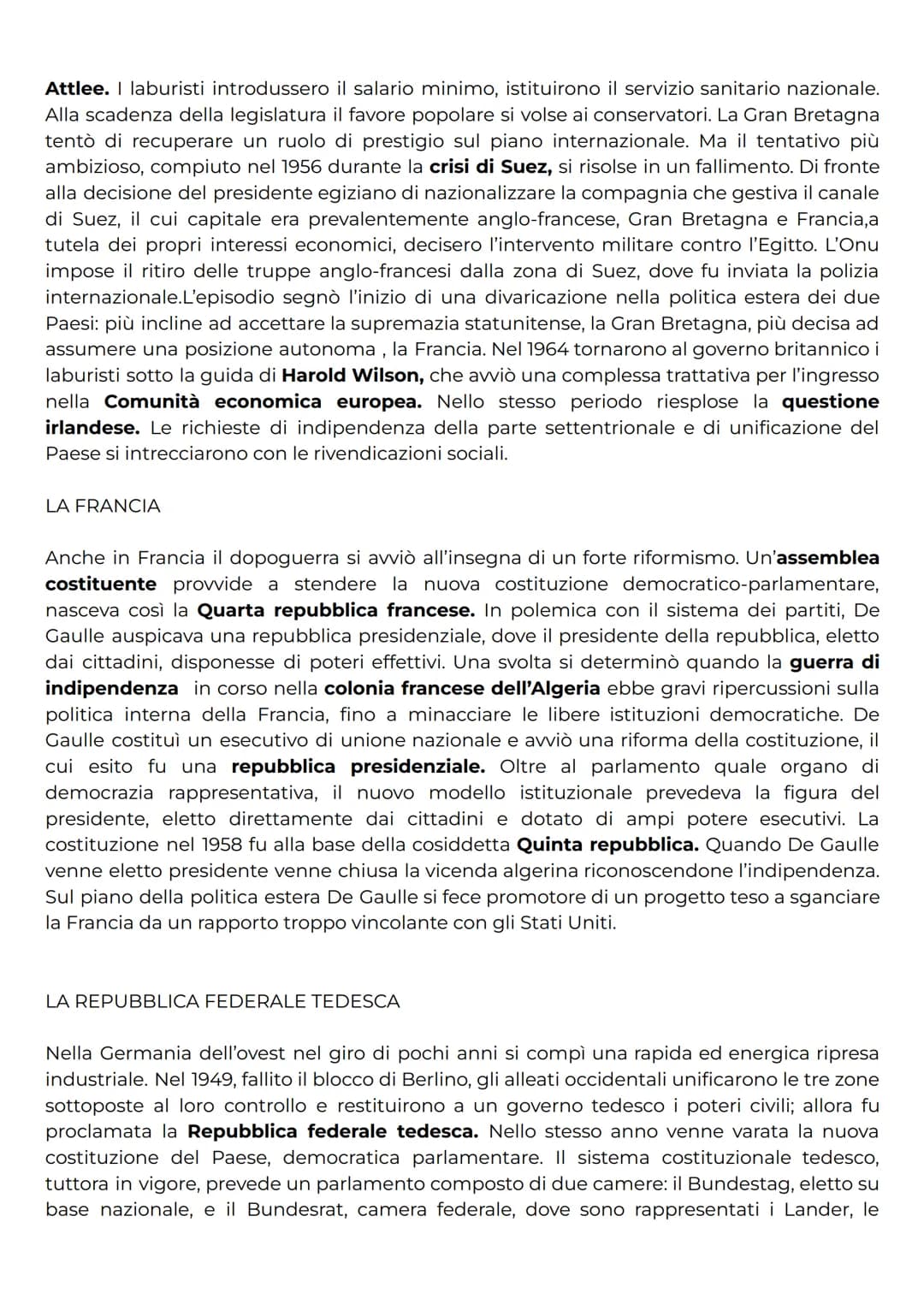 # LA GUERRA FREDDA

La Germania usciva dalla seconda guerra mondiale sconfitta e impoverita, insieme alle
due potenze vincitrici quali Franc