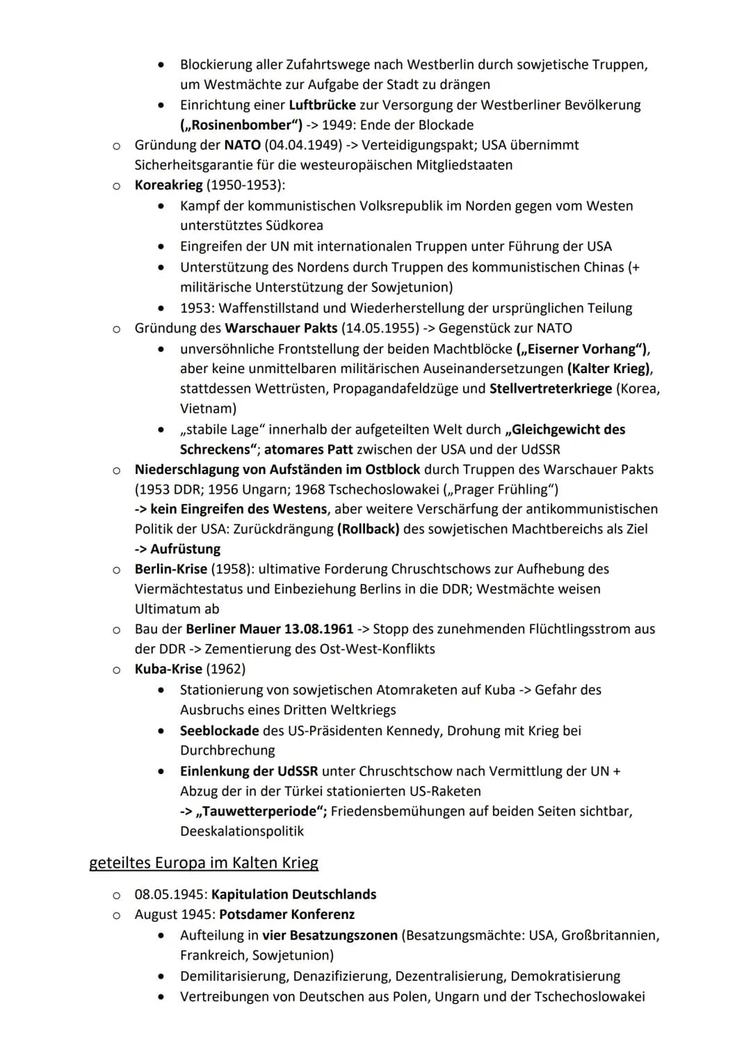 # Q3.1 Der Kalte Krieg - stabile oder labile Weltordnung?

Blockbildung und Blockkonfrontation

*   Anti-Hitler-Koalition -> Zweckbündnis zw