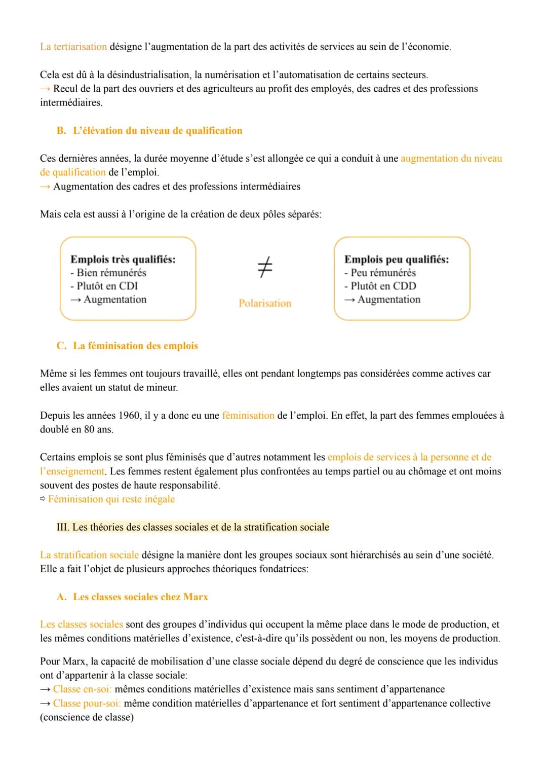 # Comment est structurée la société française actuelle?

I. Quels sont les facteurs qui structurent et hiérarchisent l'espace social?

Toute