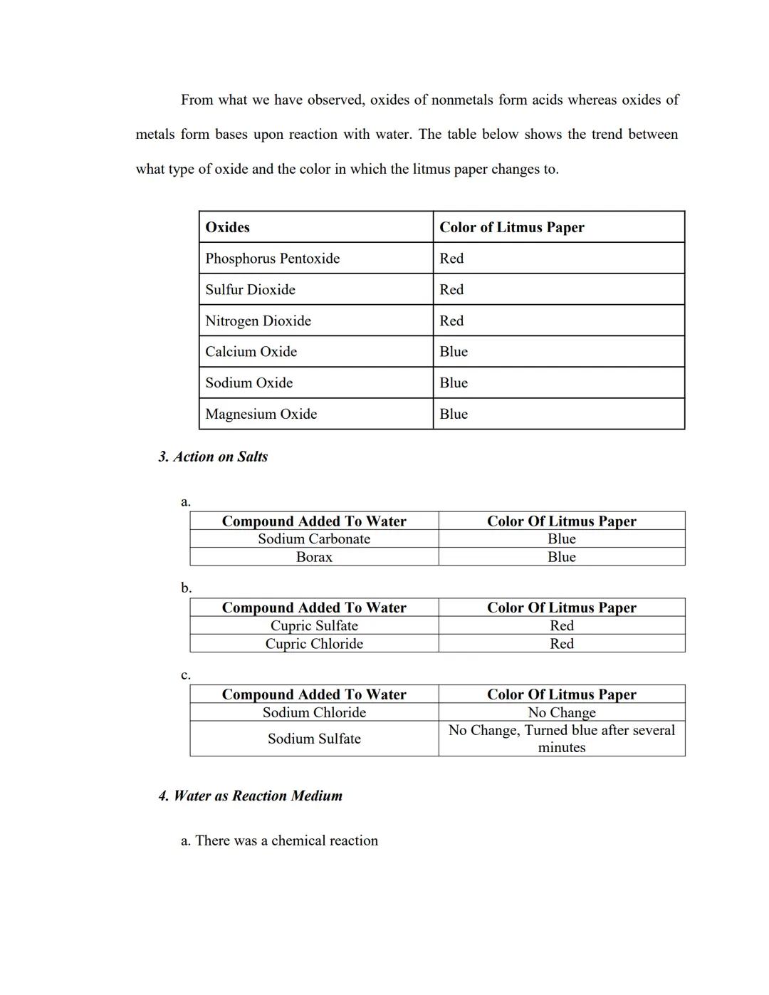 I. OBJECTIVE

The objective of the experiment is to utilize the laboratory accurately to obtain the physical
and chemical properties of wate