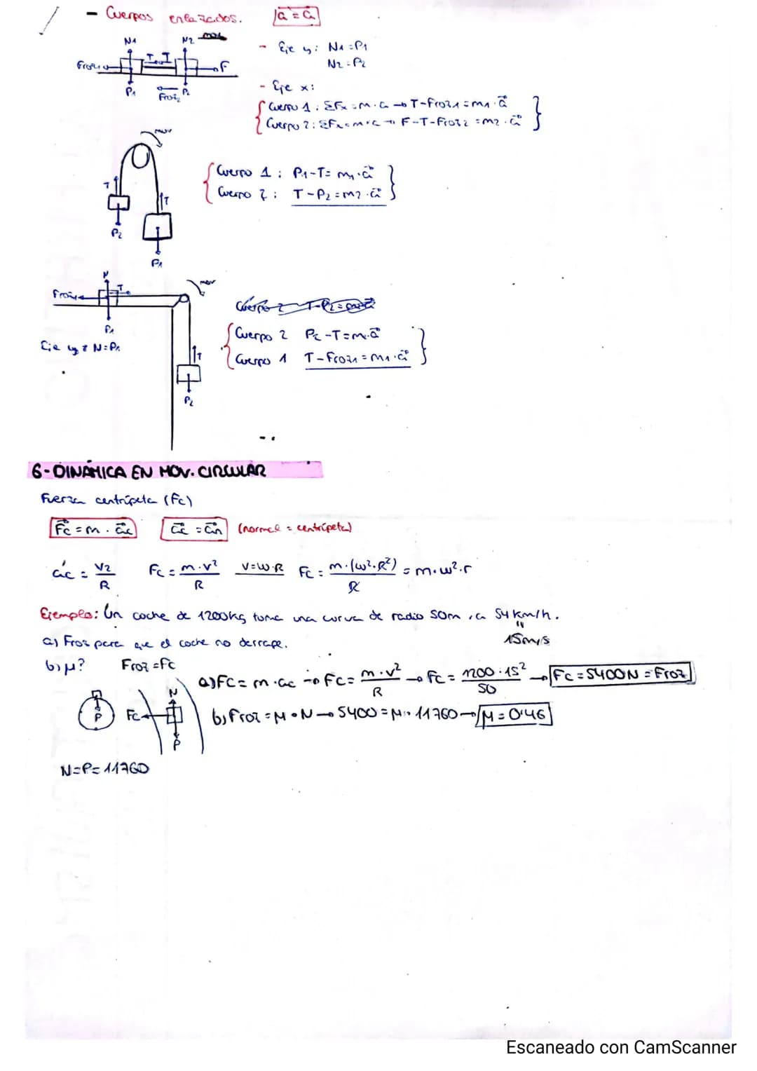 # 7-DINAMICA.

# 1-COMO MEDIR $\overrightarrow{F}$ CON $\overrightarrow{V}$

1º Ditesar ejos de referencia.

-F

F

2º-Oscomparer perses.

*