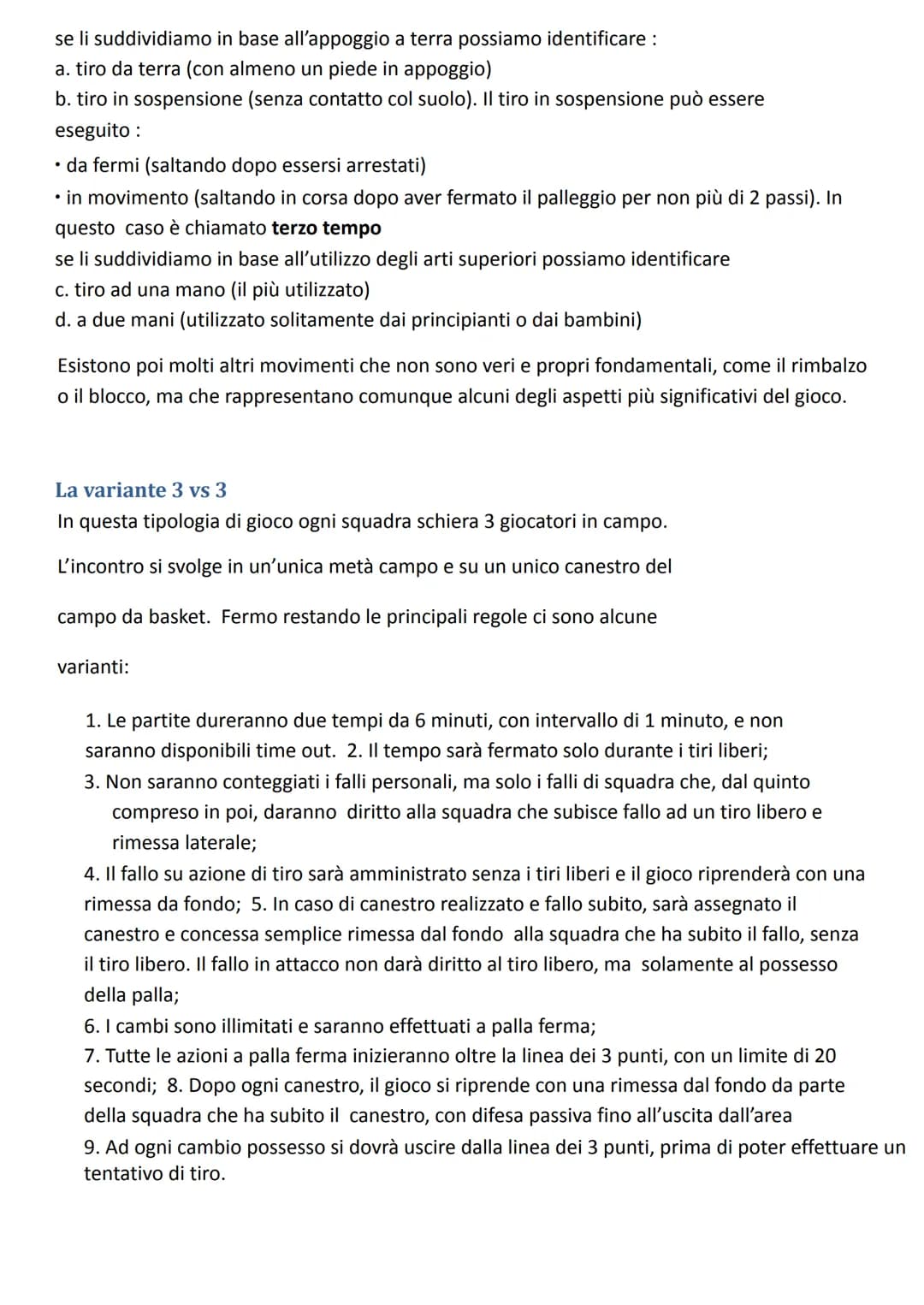 # La pallacanestro

La pallacanestro, conosciuta anche come basket (abbreviazione del termine in lingua inglese
basketball), è uno sport di 