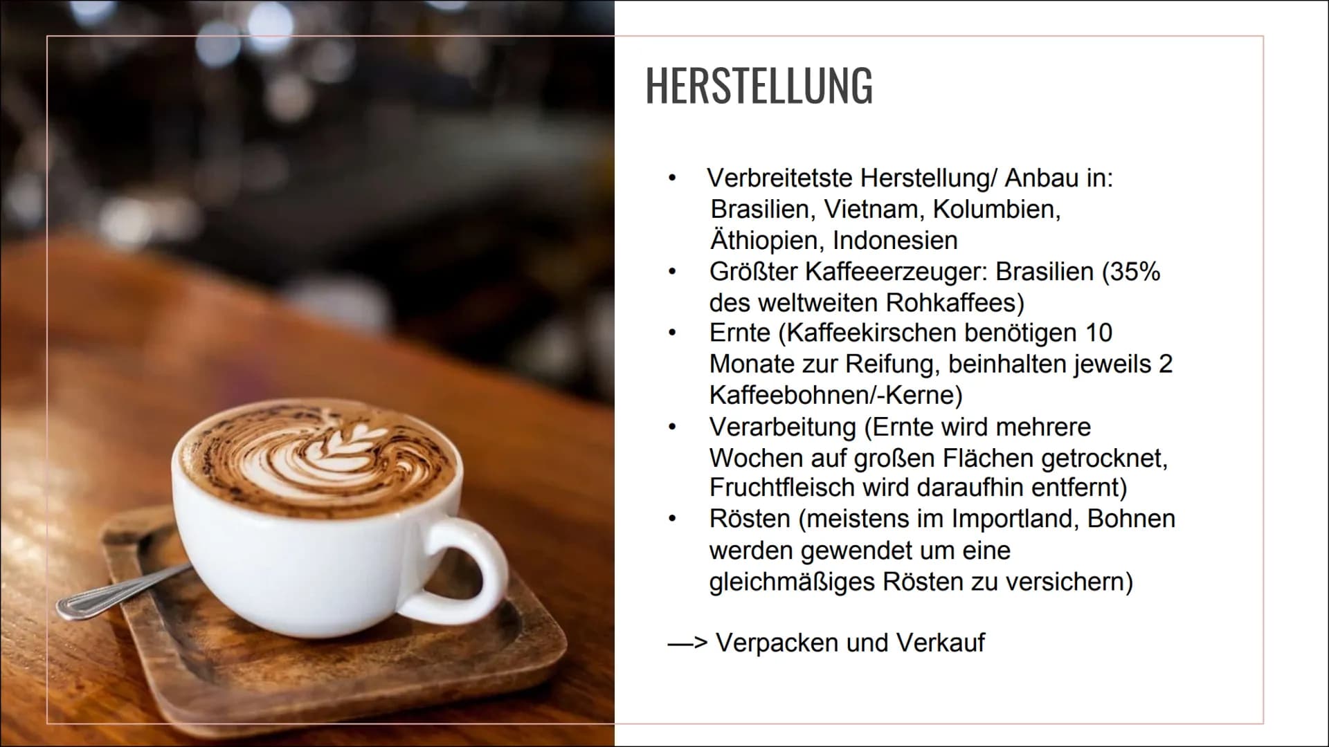# KAFFEE &
# KOFFEIN

Alles über die Nutzung, die
Wirkung und die Sucht INHALT

01 ALLGEMEINES
Geschichte, Vorkommen und
Herstellung

02 KON
