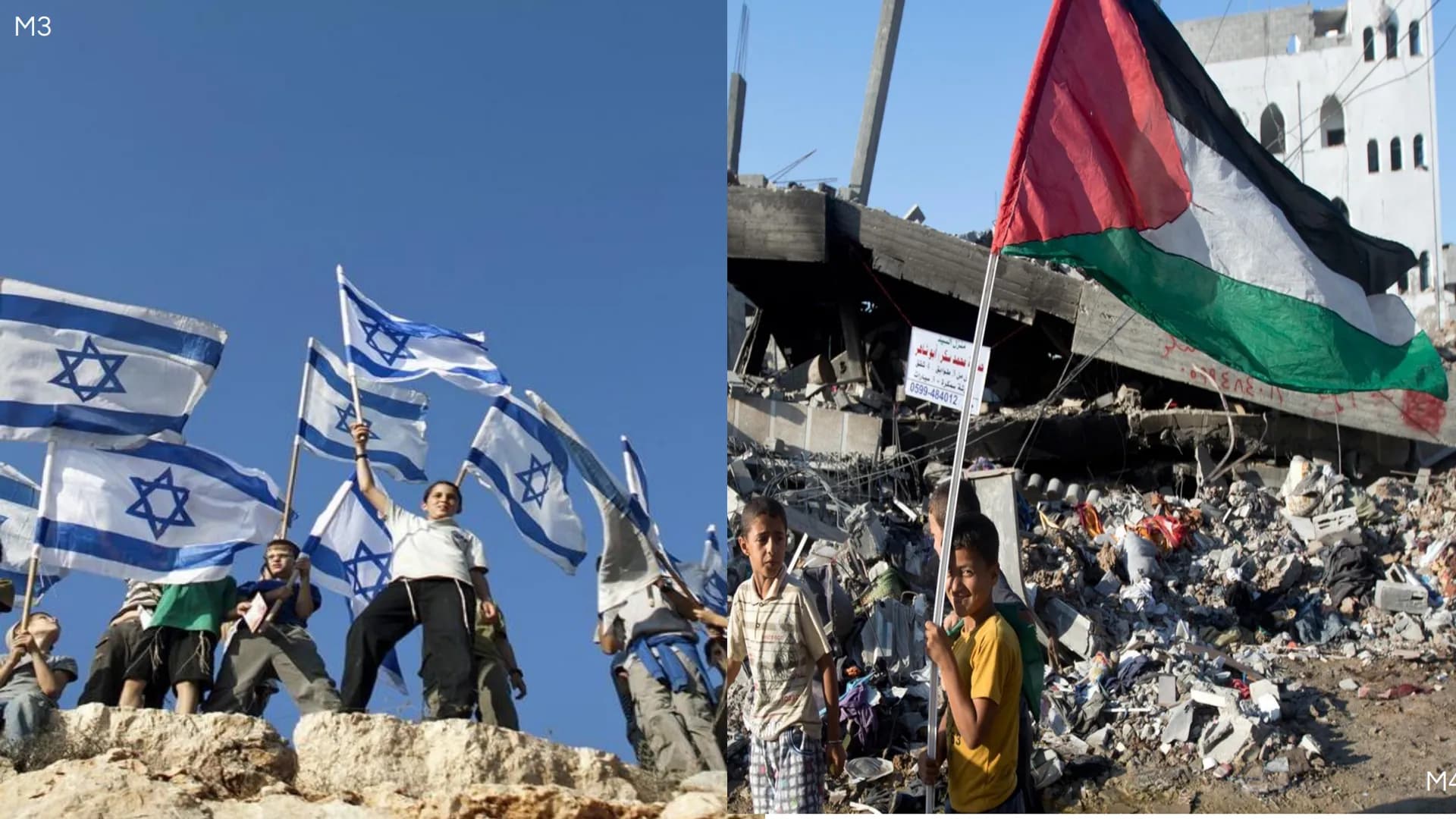 M2 M6 M3

M4 # NAHOSTKONFLIKT

Israel und Palästina INHALT

01 GESCHICHTE
Entstehung des Konflikts

02 KONFLIKT SEIT 1948
Streitpunkte, aktu