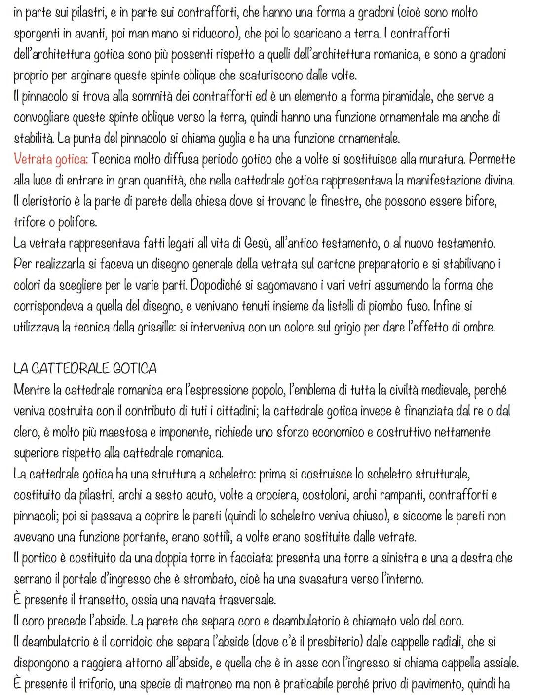 # IL GOTICO

L'architettura gotica si sviluppa tra il 1200 e il 1300.

Il termine "gotico" inizialmente assume un valore dispregiativo perch