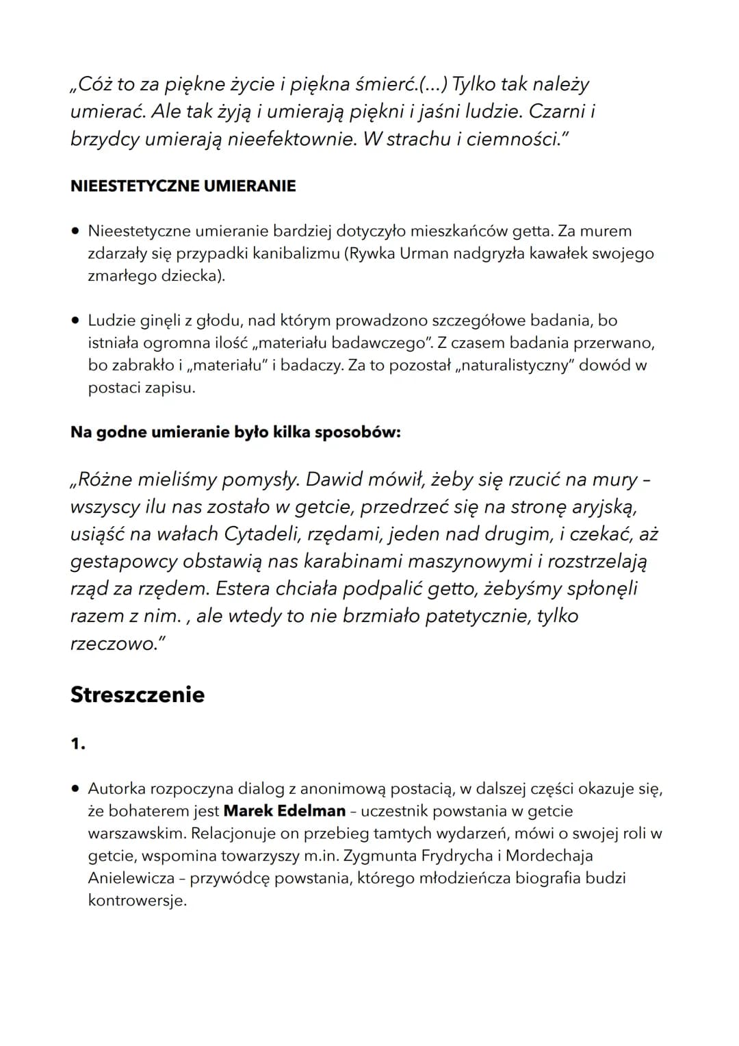 # zdążyć przed panem Bogiem

Geneza

POWSTANIE W GETCIE

*   W roku 1942 Niemcy rozpoczęli akcję „przesiedlania ludności na Wschód",
    któ