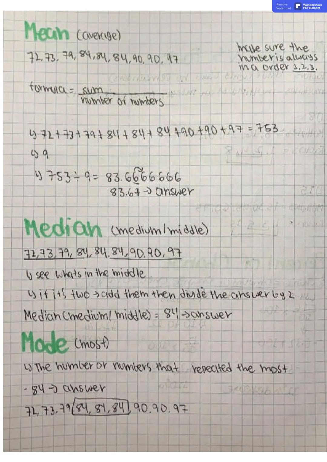 
<p>The range, or spread, of a set of numbers is found by subtracting the smallest number from the largest number. For example, in the set 7