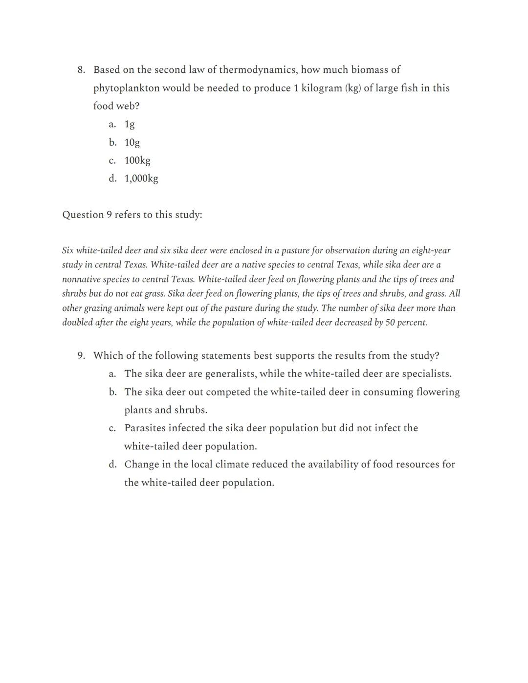 APES Unit 1: Multiple Choice from AP Classroom

Questions 1-3 refer to this diagram:

Nitrogen Gas (N₂) in Atmosphere

Plants

Bacteria

Con
