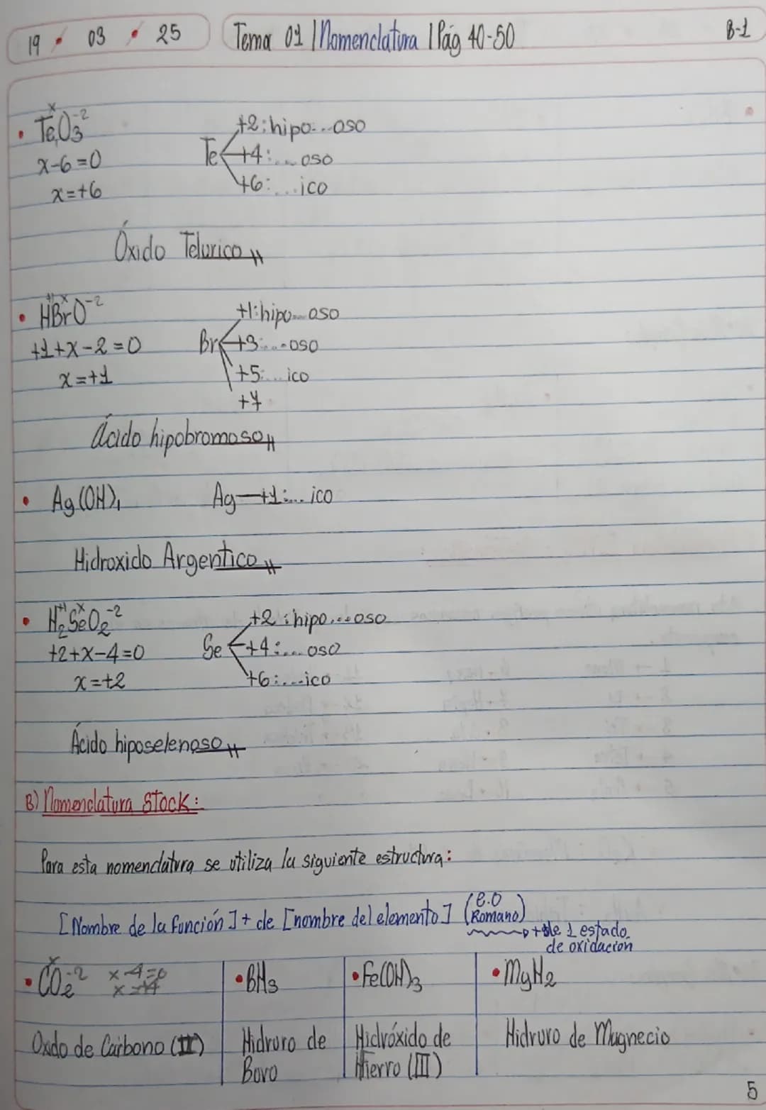1103
25
Tema 01 Momenclatura 1 lág 40-50
8-1

Nomenclatura Inorgánica
Conjunto de reglas empleadas para asignarle un nombre y una fórmular a