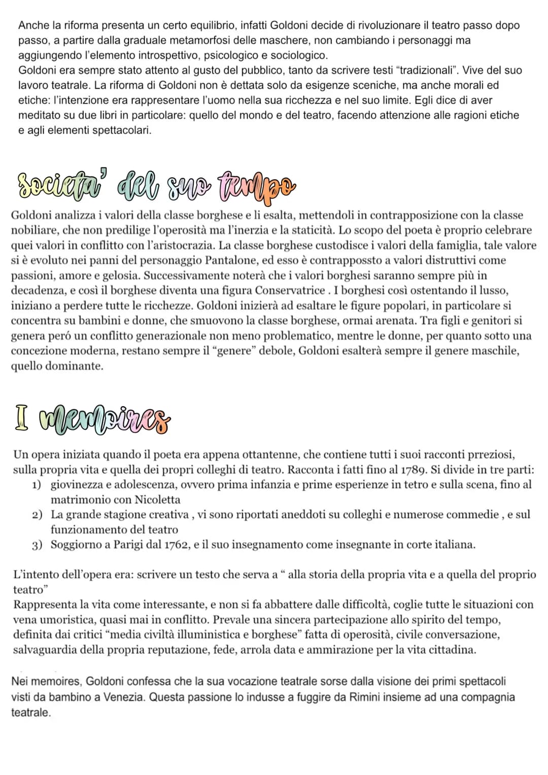 # Goldoni

Nasce a Venezia nel 1707 in una famiglia importante, il padre era un medico. Fin da piccolo viaggiava
fra il lavoro del padre e g