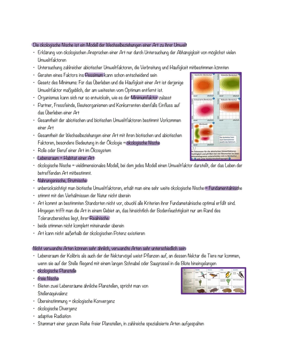 # Bio - Klausur Nr. 1 Ökologie

Organismen zeigen gegenüber Umweltfaktoren eine weite oder enge Toleranz
Beispiel Verbreitung:

- mehrere Um